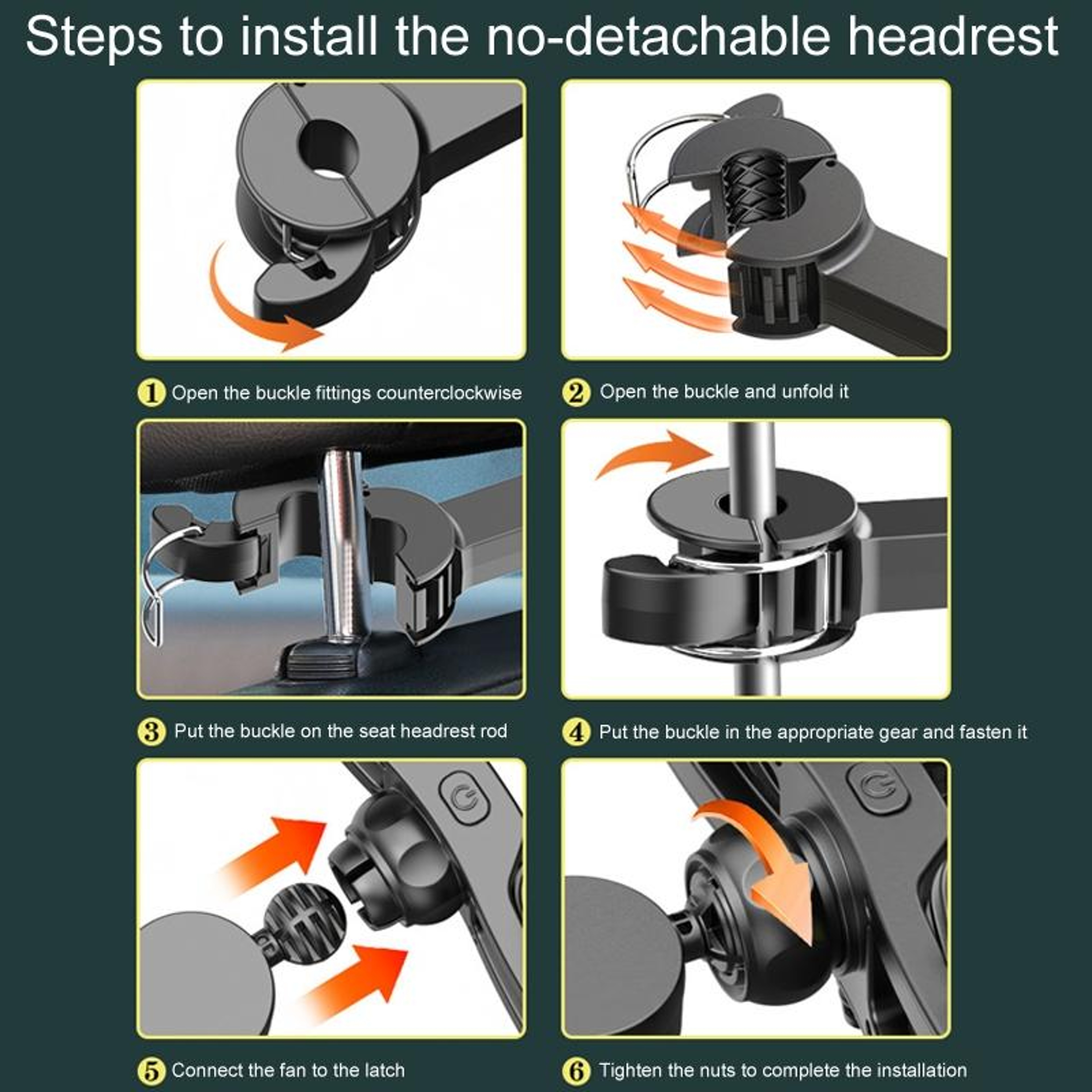 Car Cooling Fan USB Dual Head Car Fan for Rear Seat Vehicle Cooling – view 10