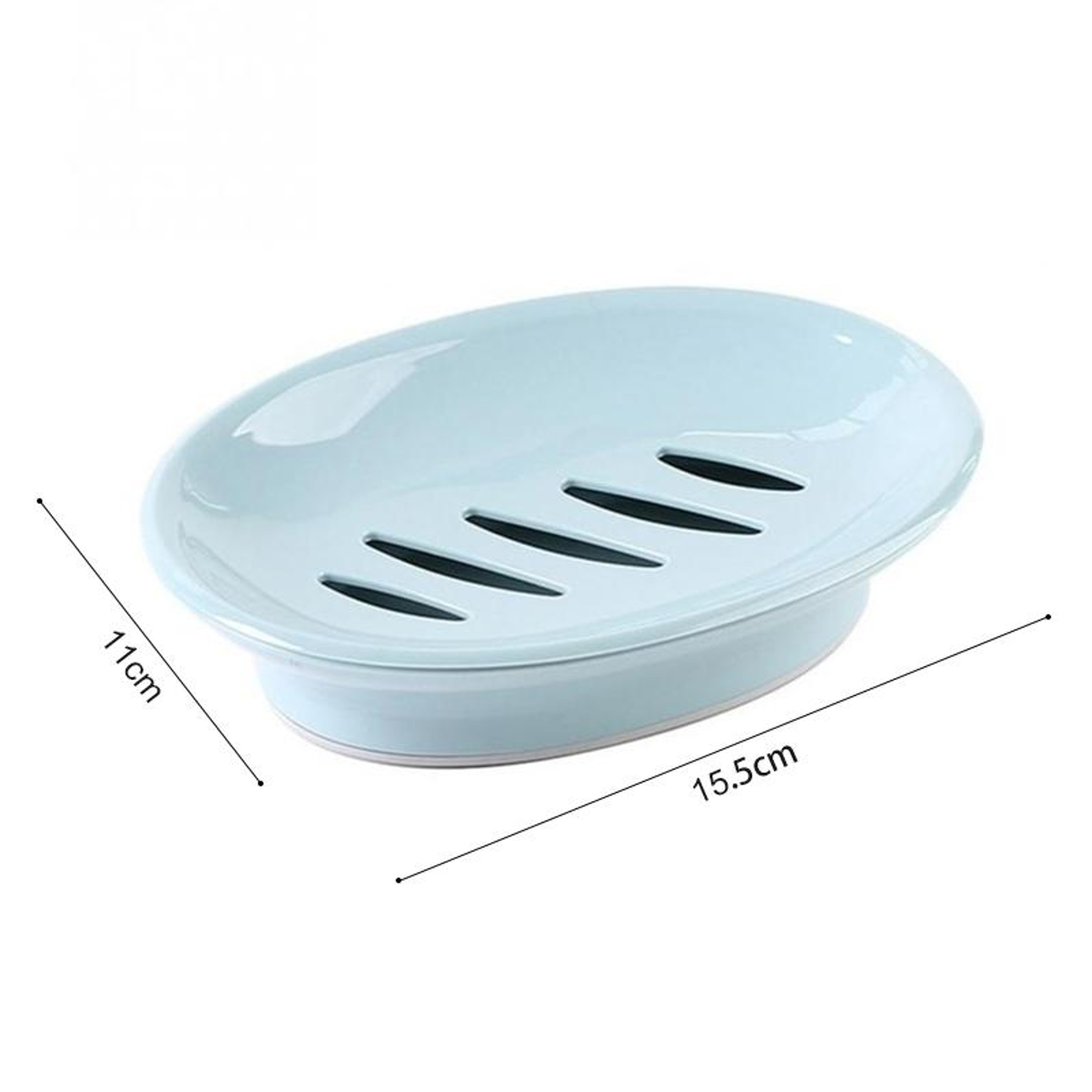 Double Layer Soap Dish With Drainage Bathroom Soap Holder Storage Box 6