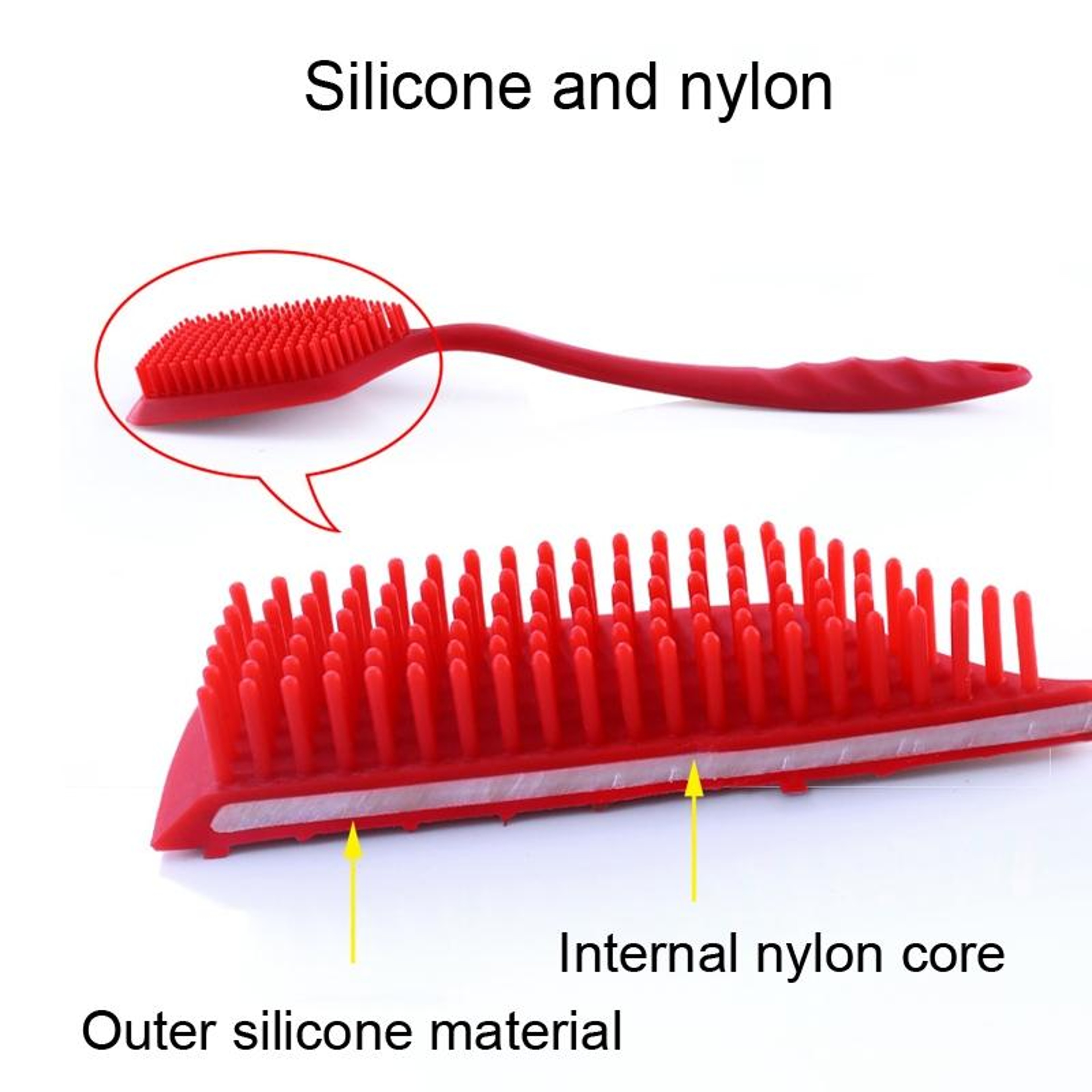 Silicone Dish Brush Non Scratch Pot Scrubbing Brush For Kitchen Cleaning 3