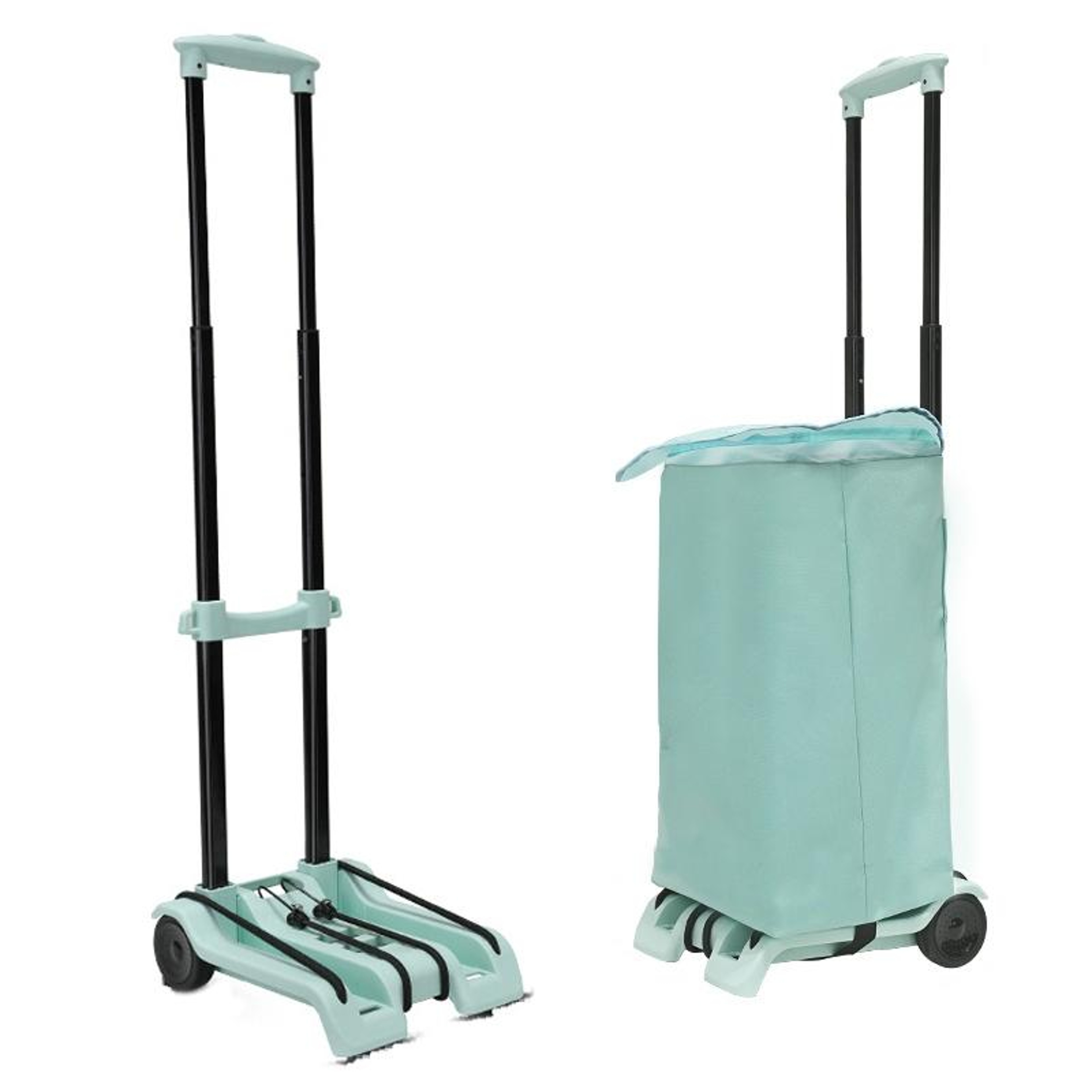 Portable Folding Shopping Cart with Wheels Heavy Duty Collapsible Grocery Utility Cart – view 12