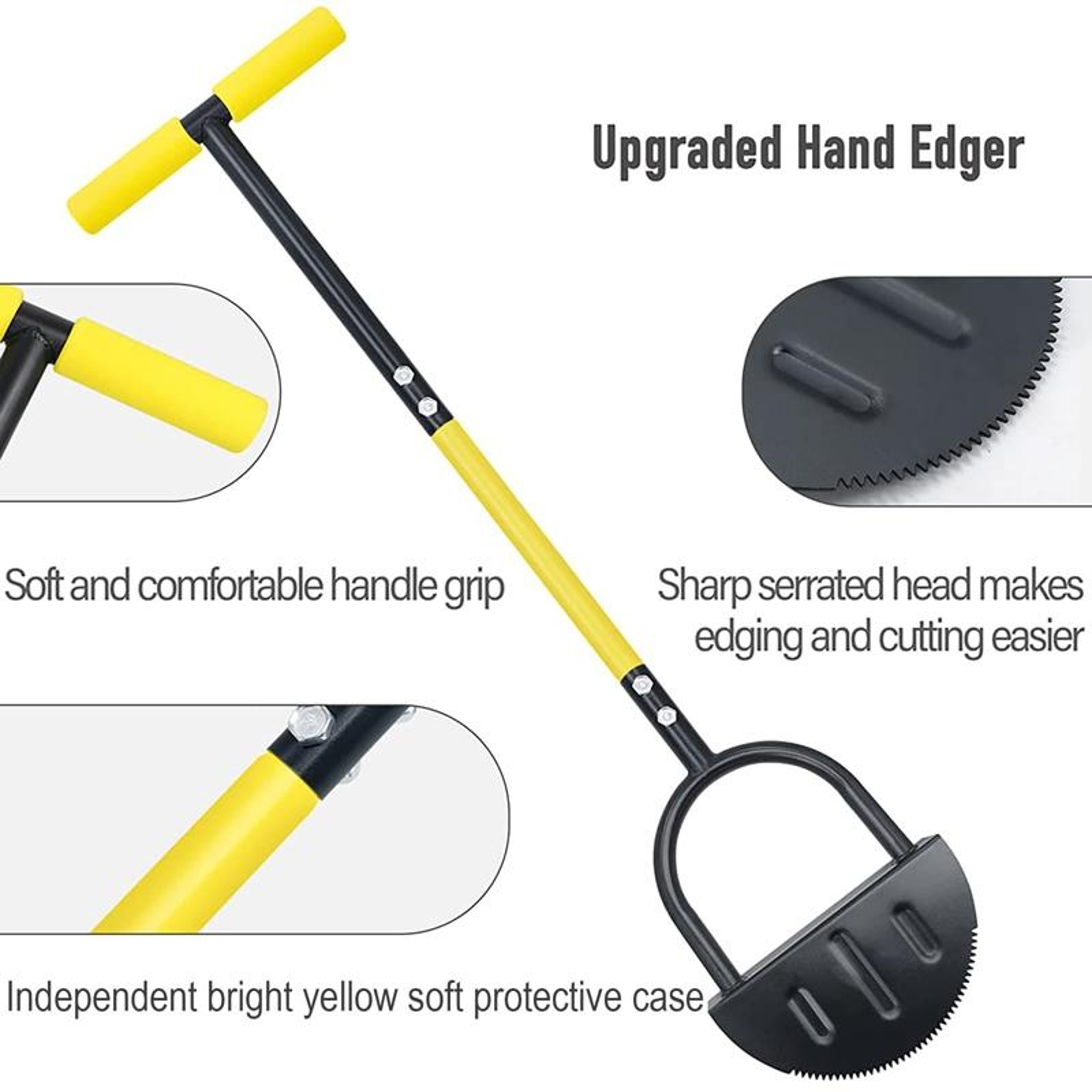 Manual Lawn Edger Garden Edging Shovel with Sharpened V Edge for Clean Lawn Borders – view 4