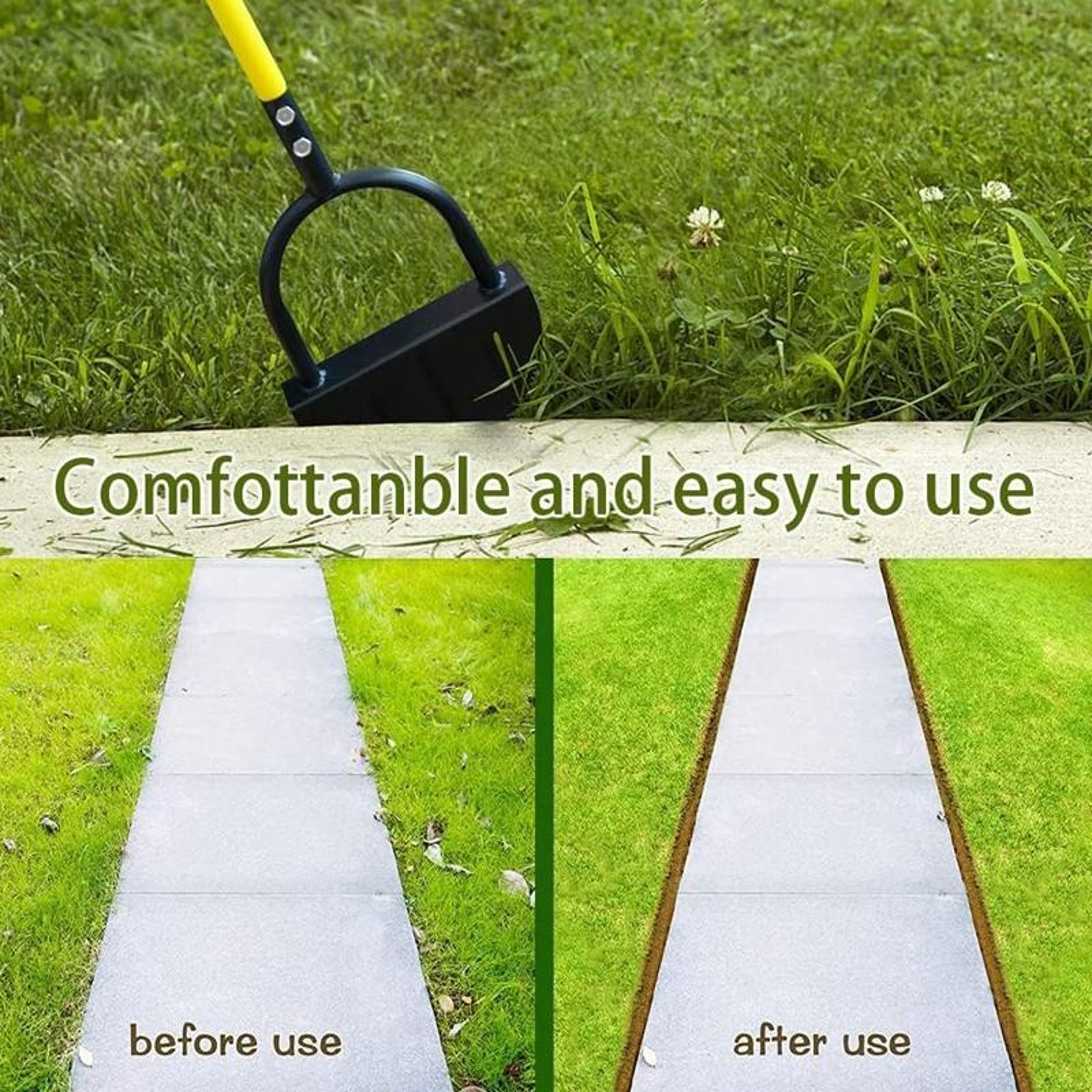 Manual Lawn Edger Garden Edging Shovel with Sharpened V Edge for Clean Lawn Borders – view 5