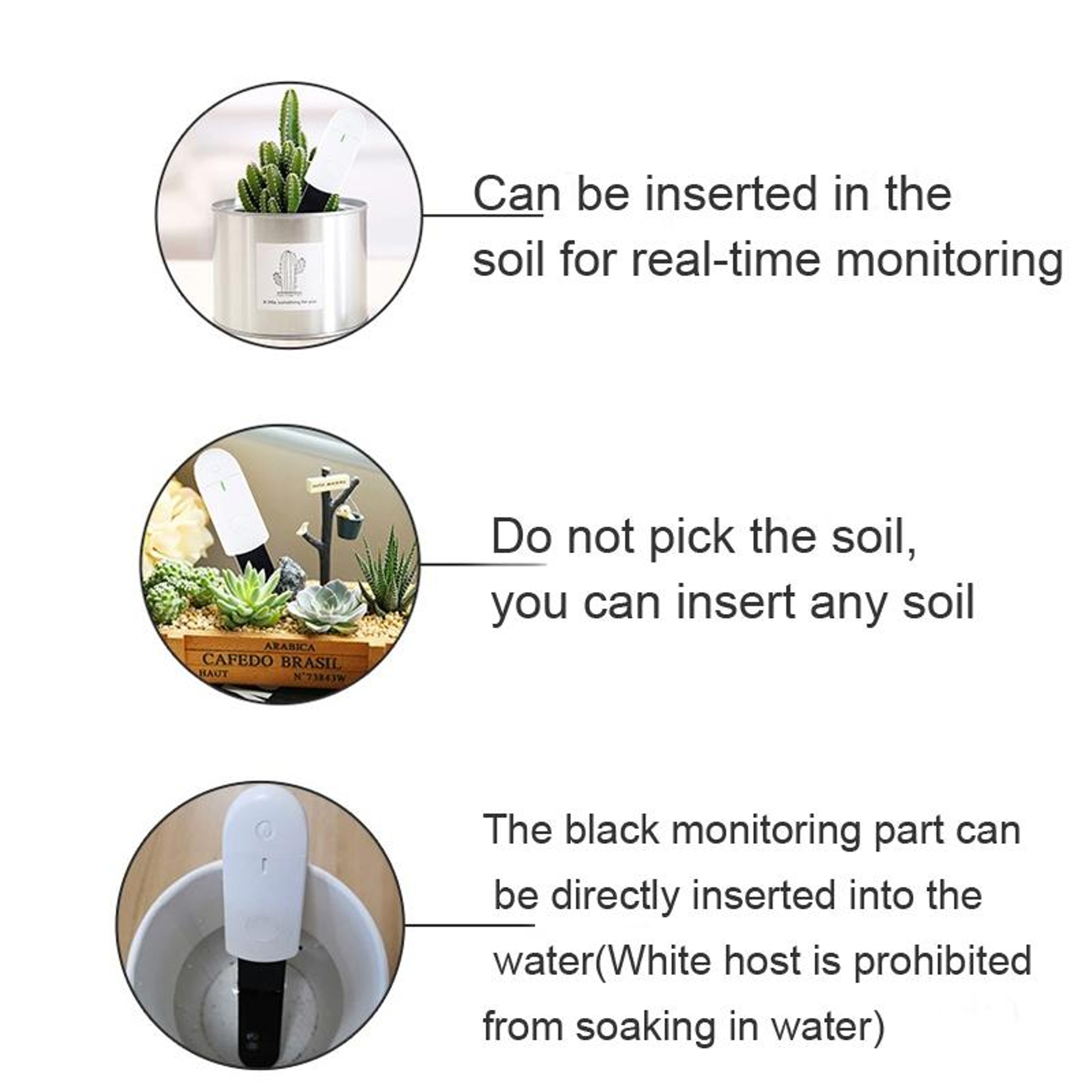Soil Moisture Meter Digital Plant Moisture Tester For Indoor Outdoor Garden Plants 3