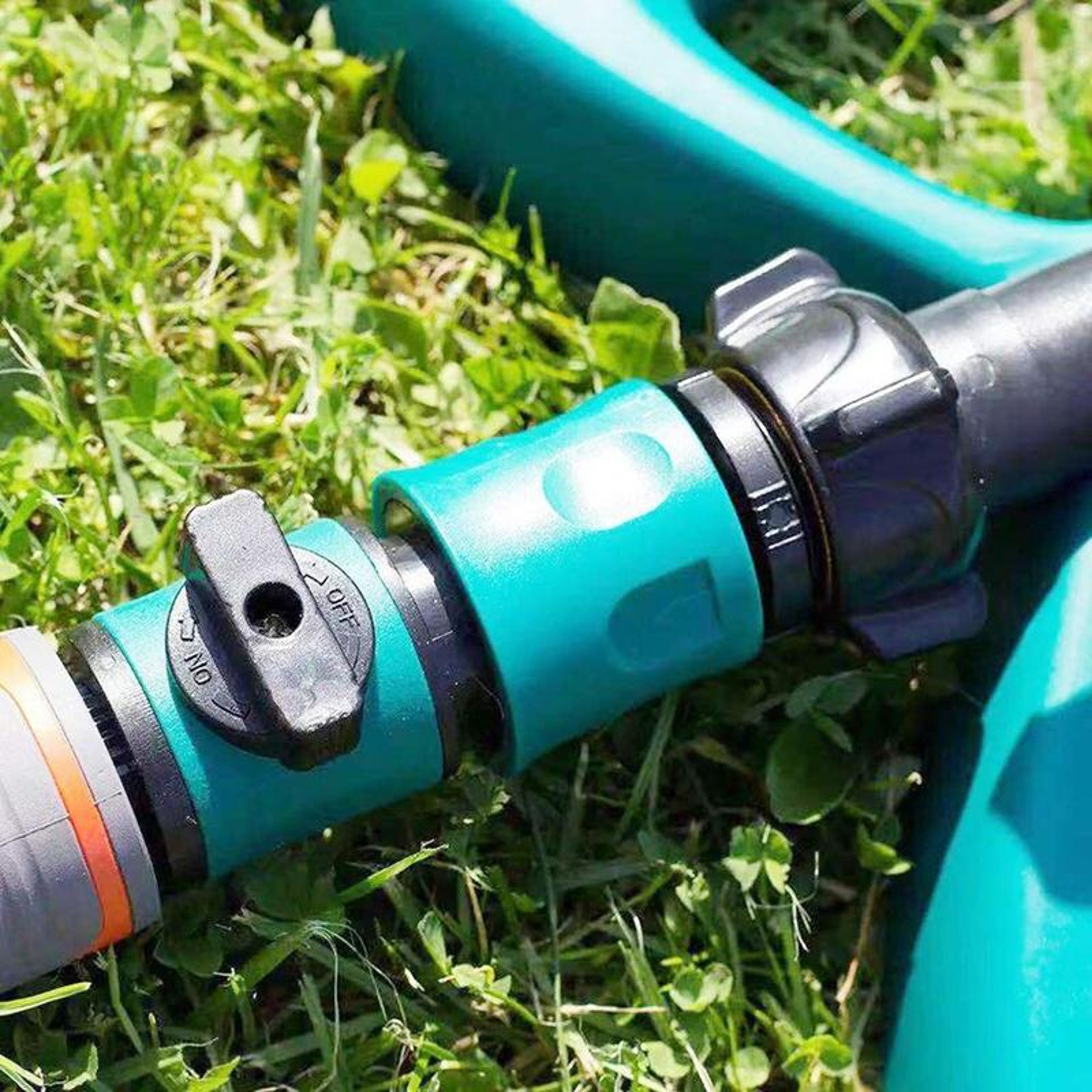 Dual Valve Garden Hose Connector for Car Wash with Hose Shut Off Valve Quick Connect Fitting – view 9