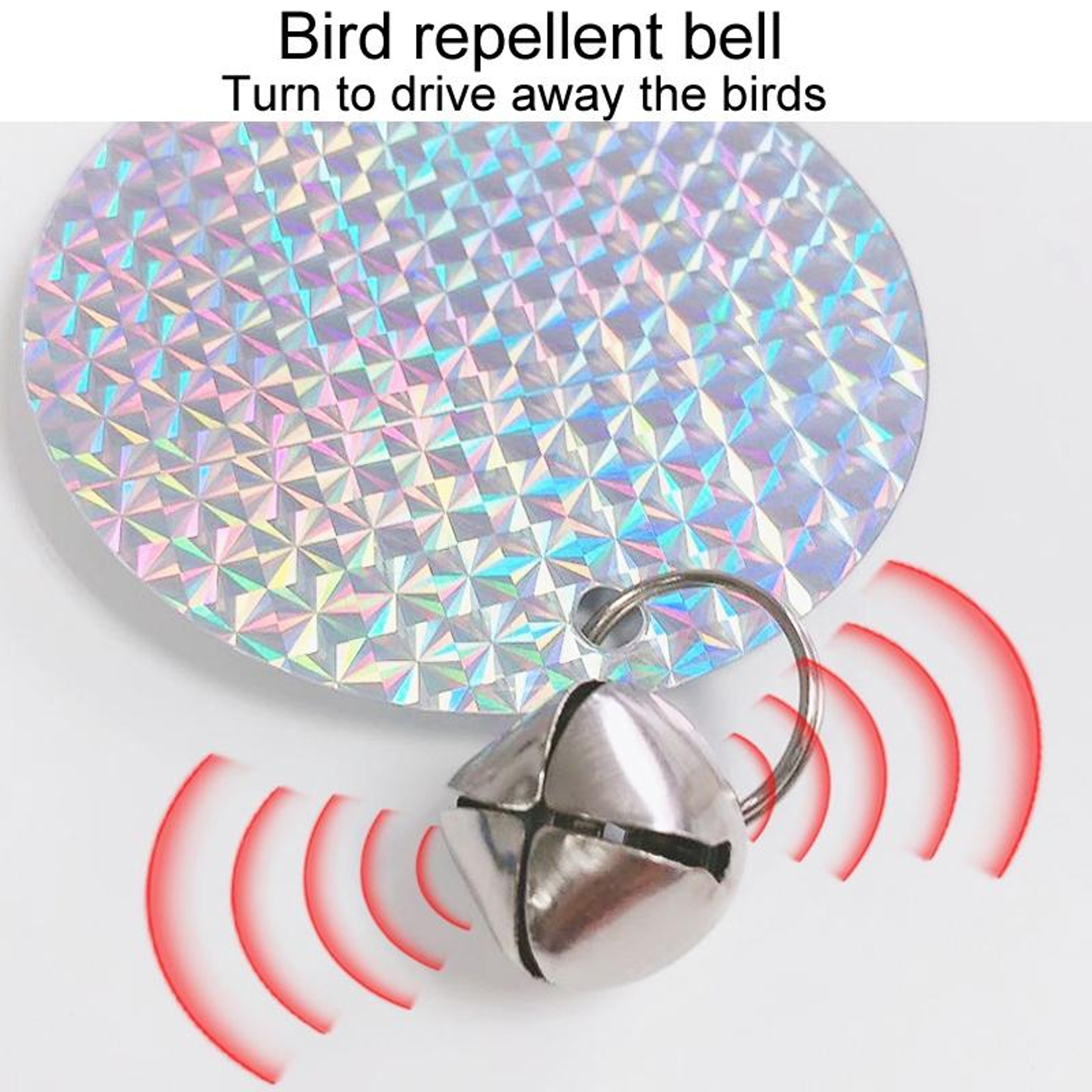 Reflective Bird Repellent Hanging Disc Garden Bird Scarer Decorative Laser Reflector 3