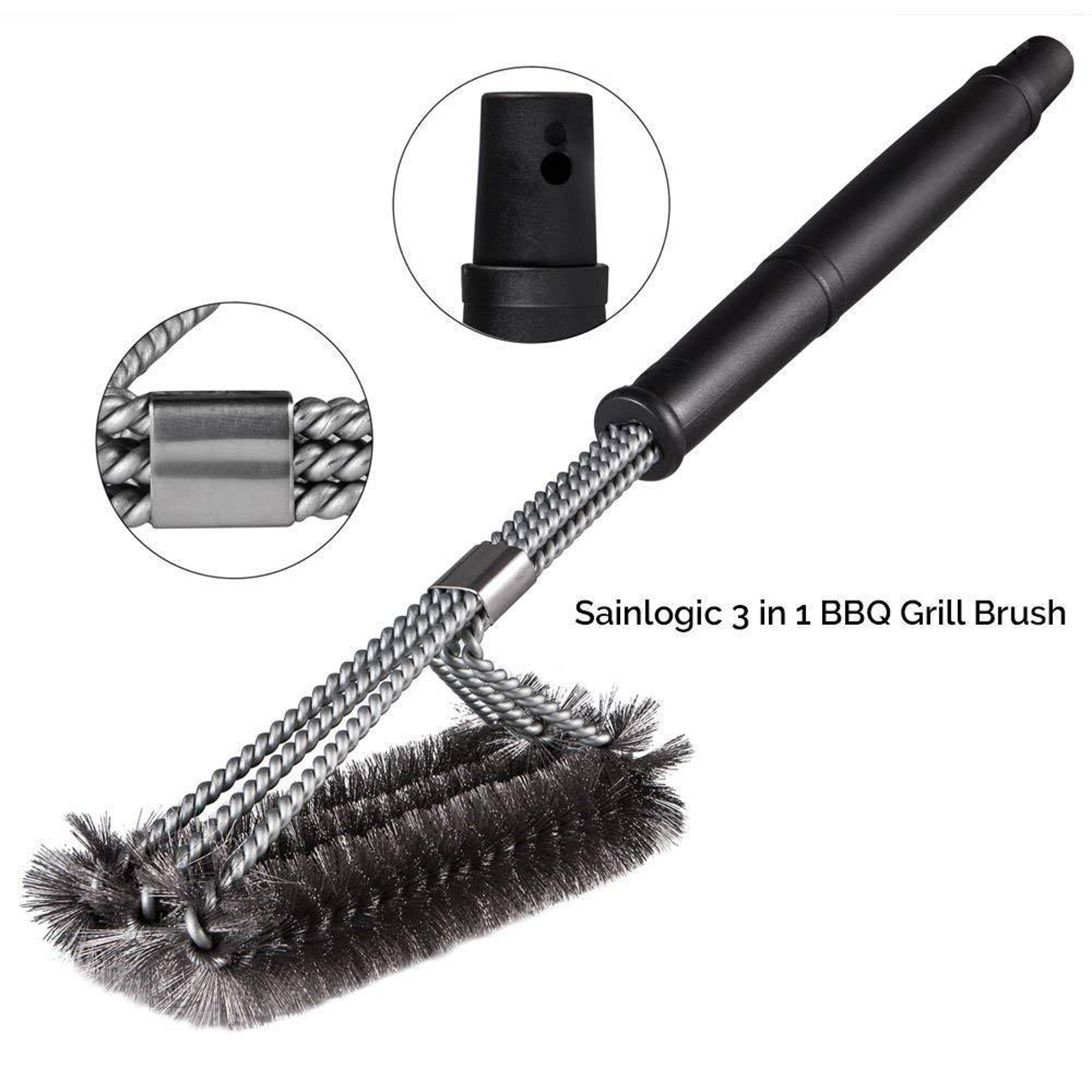 Grill Cleaning Brush Wire BBQ Grill Brush For Barbecue Grill Grates And Grill Pans 1