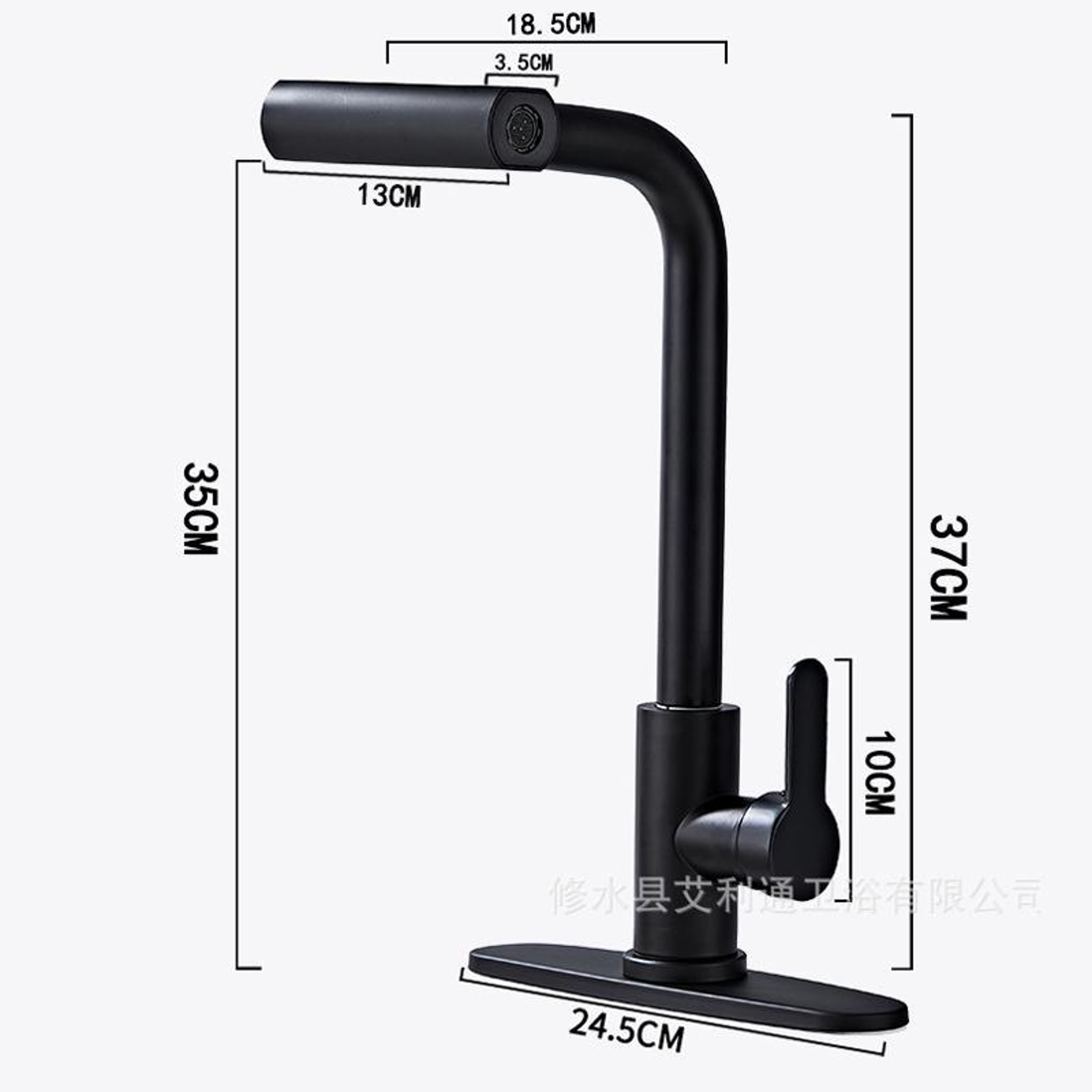 Pull Out Waterfall Kitchen Faucet With Spray Modes Hot And Cold Kitchen Mixer Tap 6
