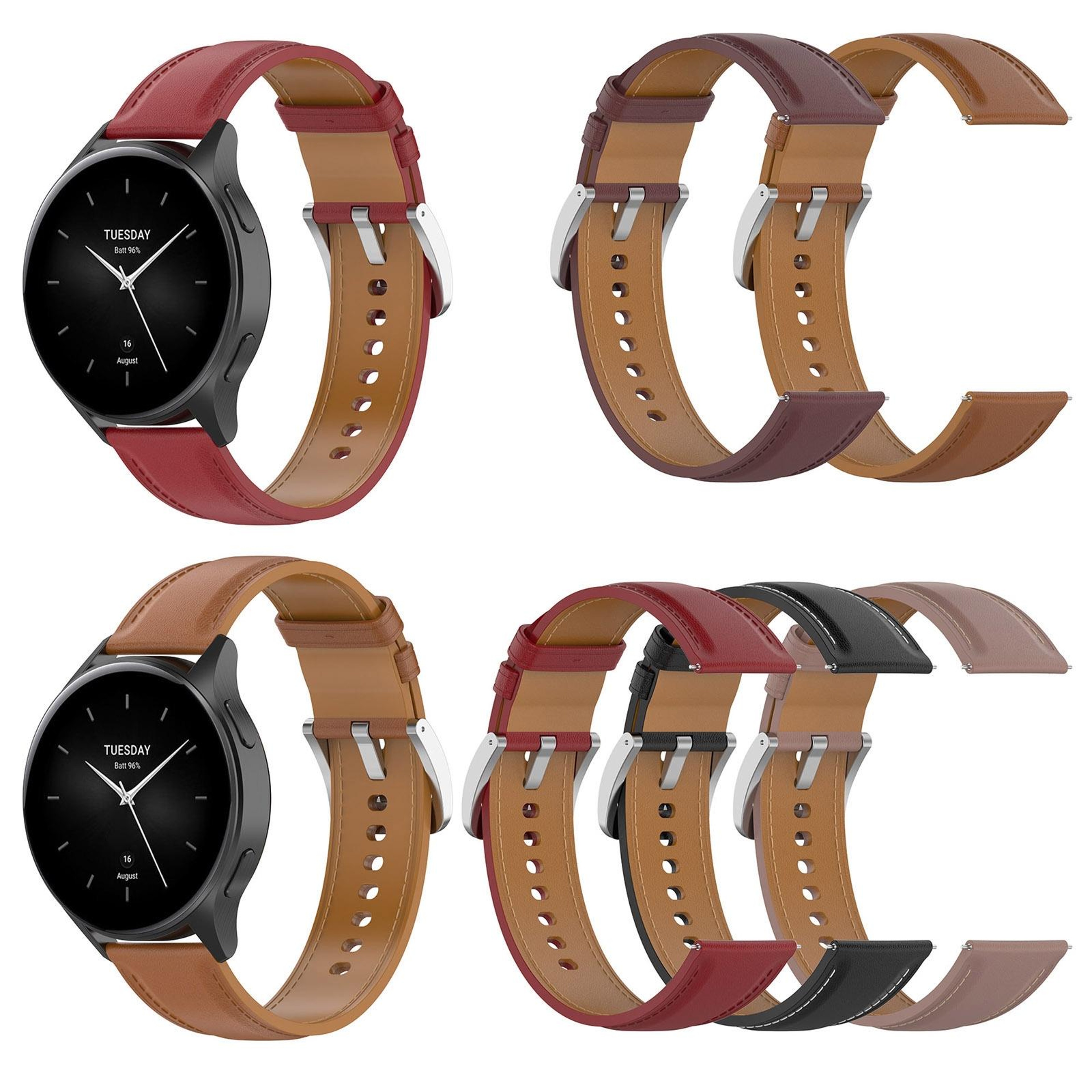 Xiaomi Watch S4 Band Genuine Leather Watch Strap with Stainless Steel Quick Release Buckle – view 7