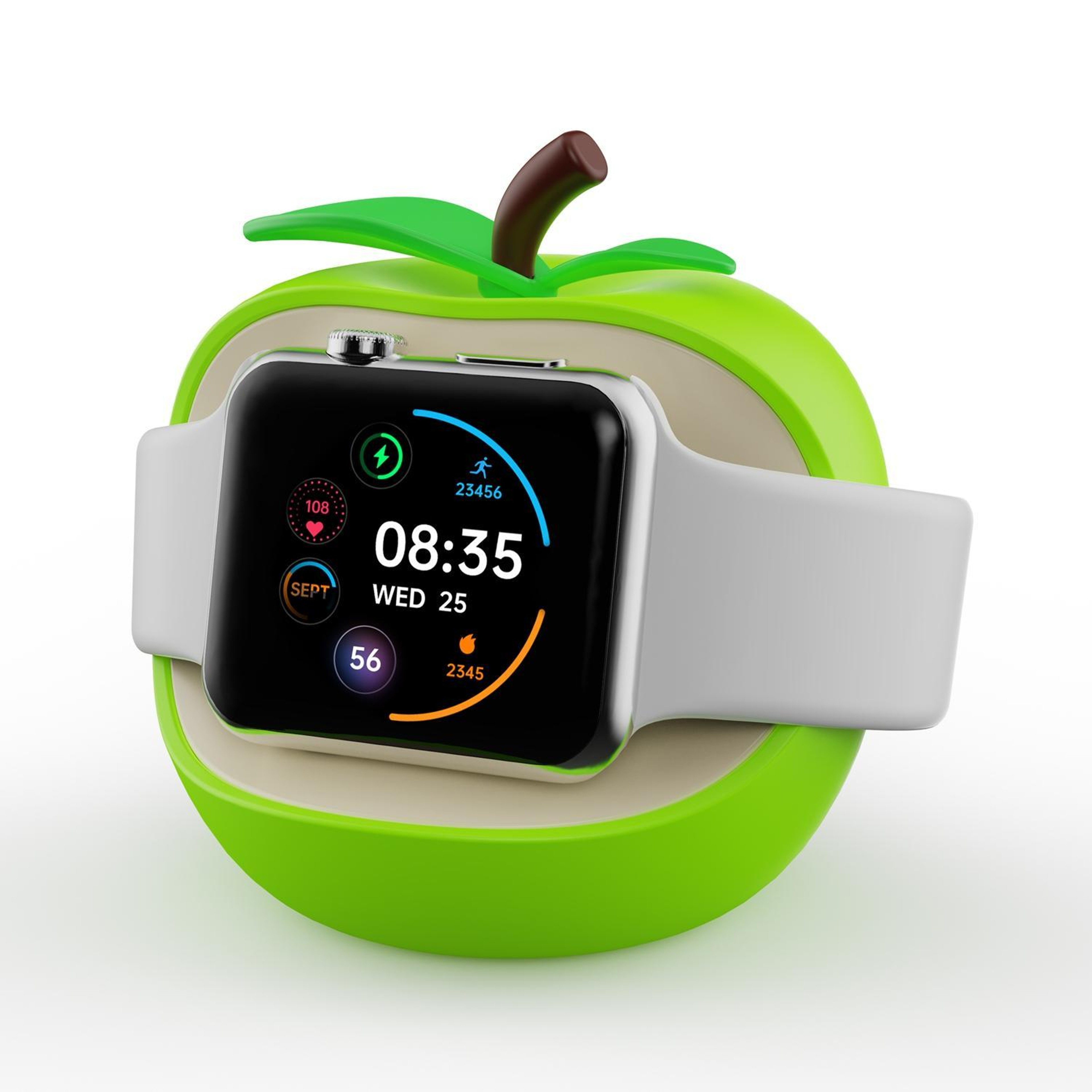 Apple Watch Charging Stand Silicone Charger Holder Apple Shaped Dock For All Apple Watch Series 8