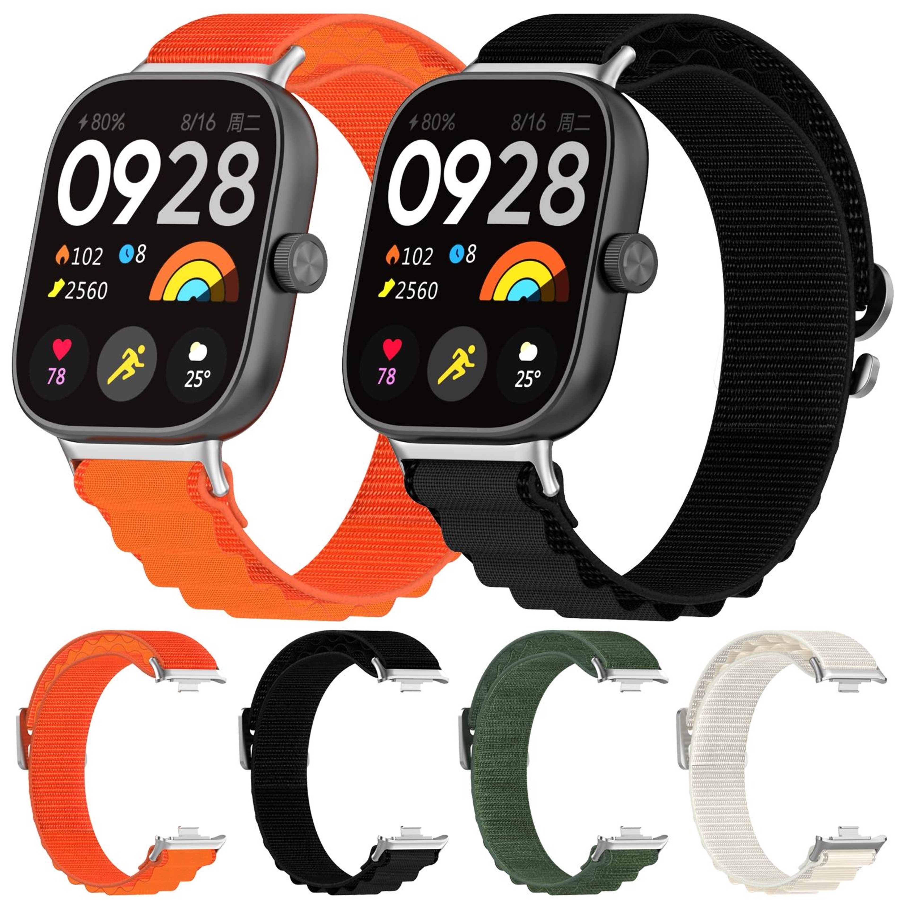 Xiaomi Band 10 Pro Nylon Sport Loop Watch Band Adjustable Strap for Redmi Watch 6 and Redmi Watch 5 – view 5