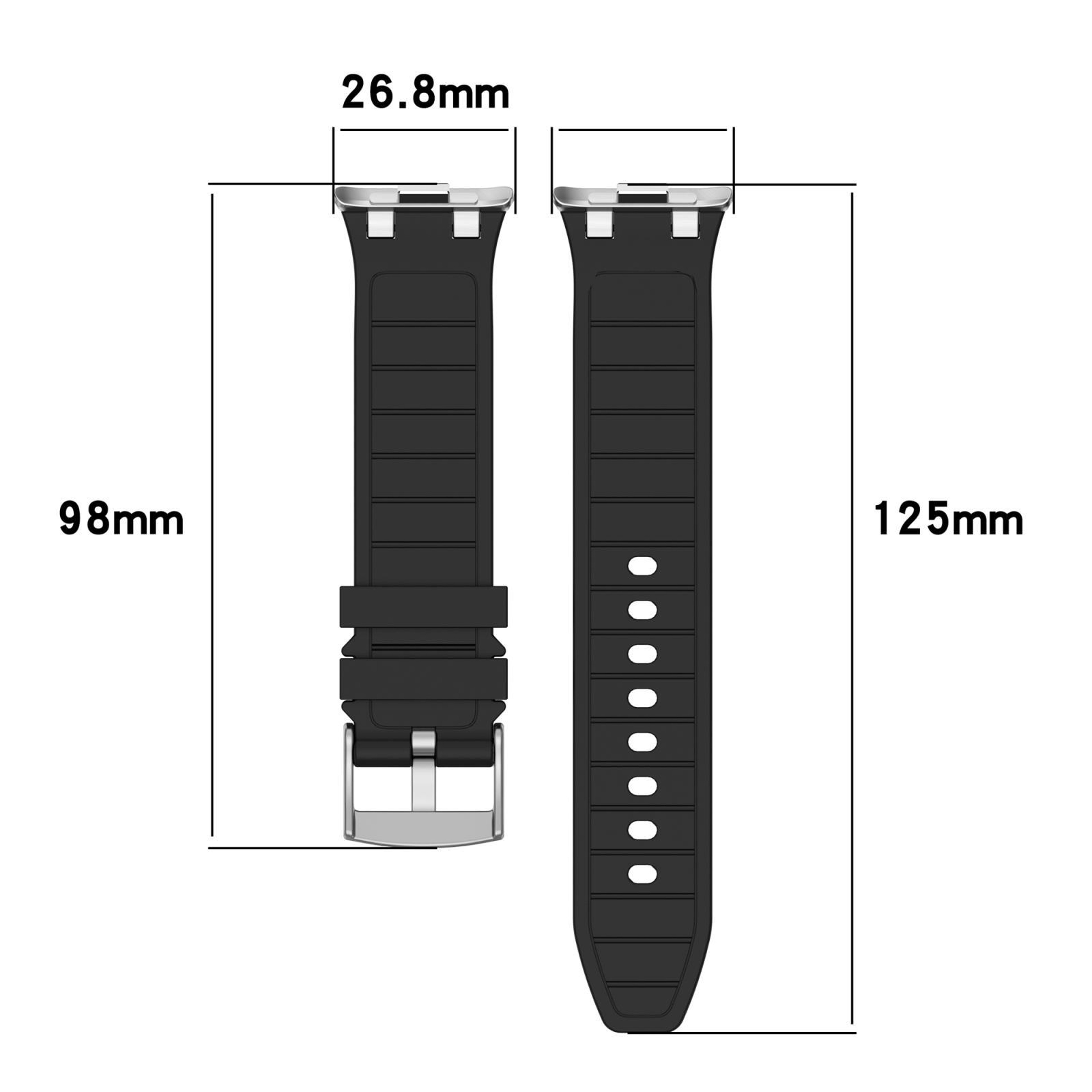 Silicone Watch Band for Xiaomi Band 10 Pro Redmi Watch 6 5 with Premium Metal Connectors – view 8