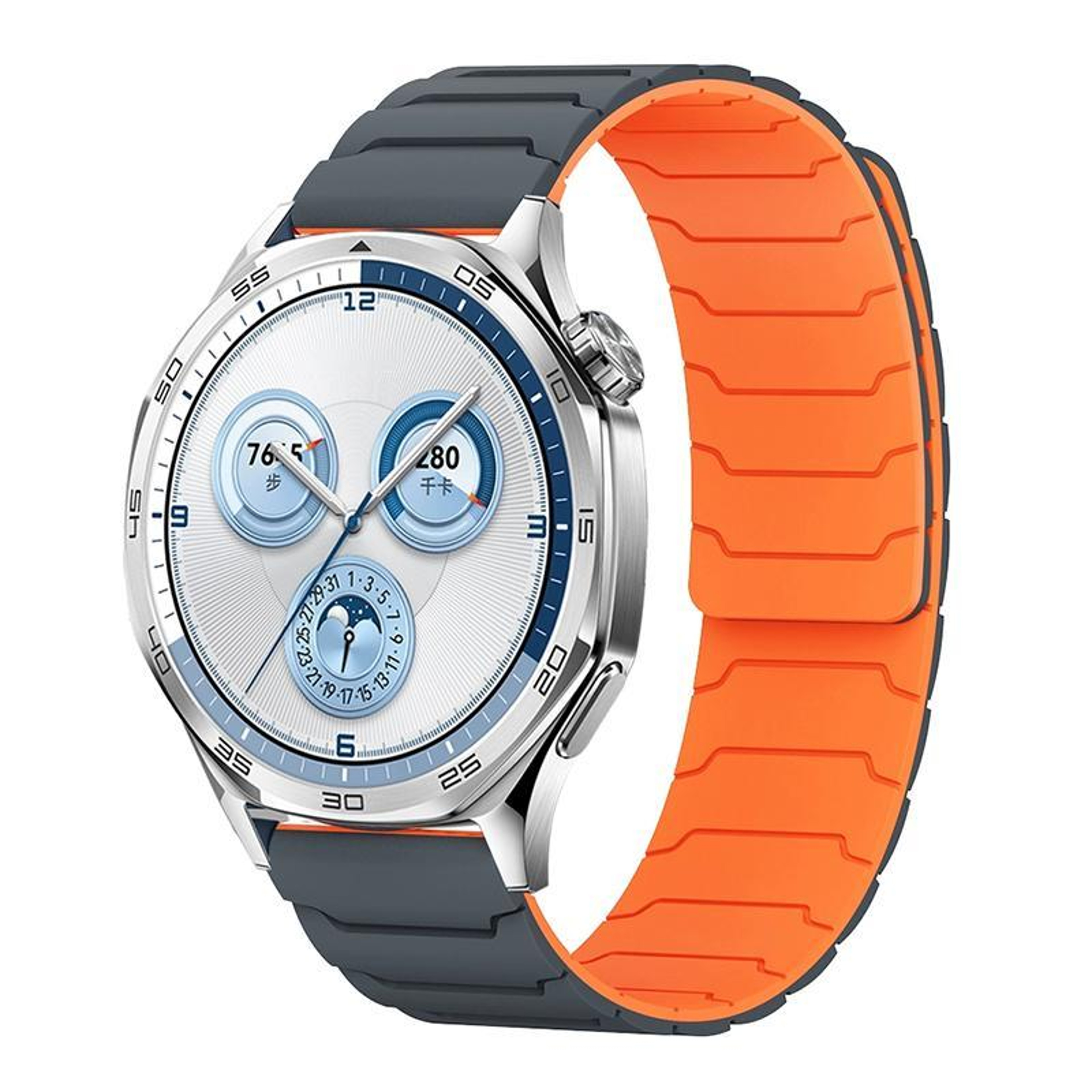 XDfind Magnetic Silicone Watch Band For Huawei Watch GT5 Band GT4 Soft Adjustable Strap 10