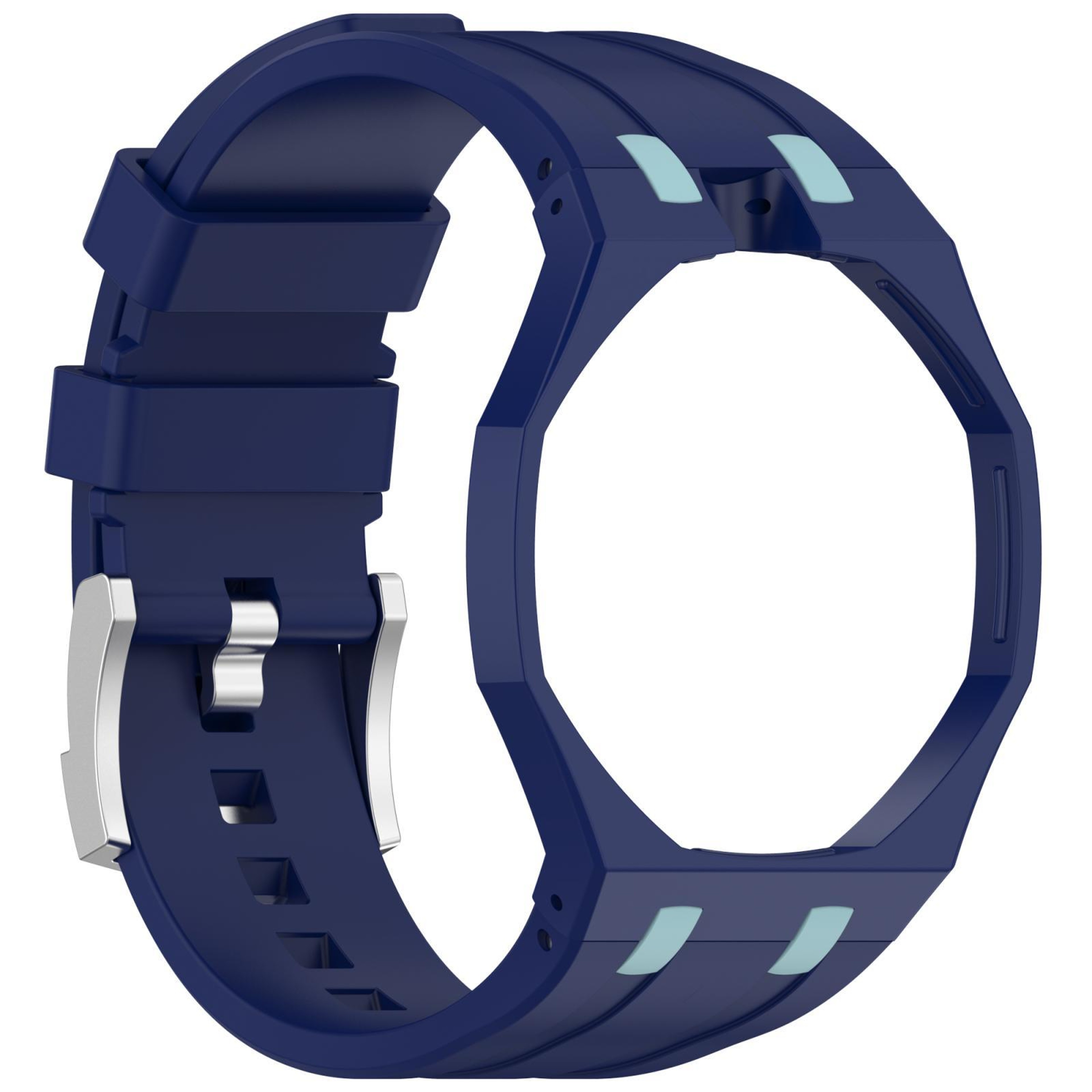 Swatch Royal Pop Silicone Watch Band with Integrated Design and Stainless Steel Pin Buckle – view 4