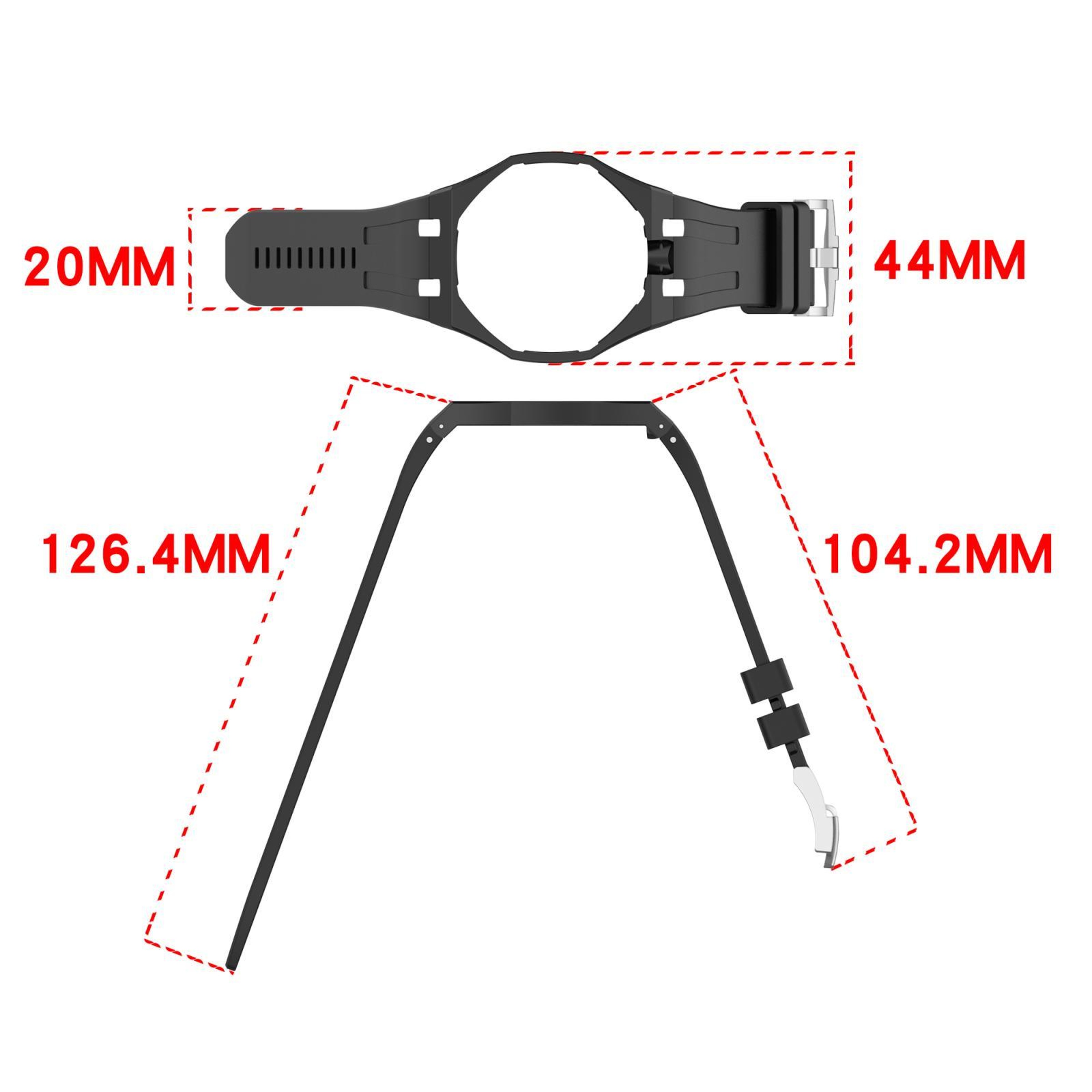 Swatch Royal Pop Silicone Watch Band with Integrated Design and Stainless Steel Pin Buckle – view 9