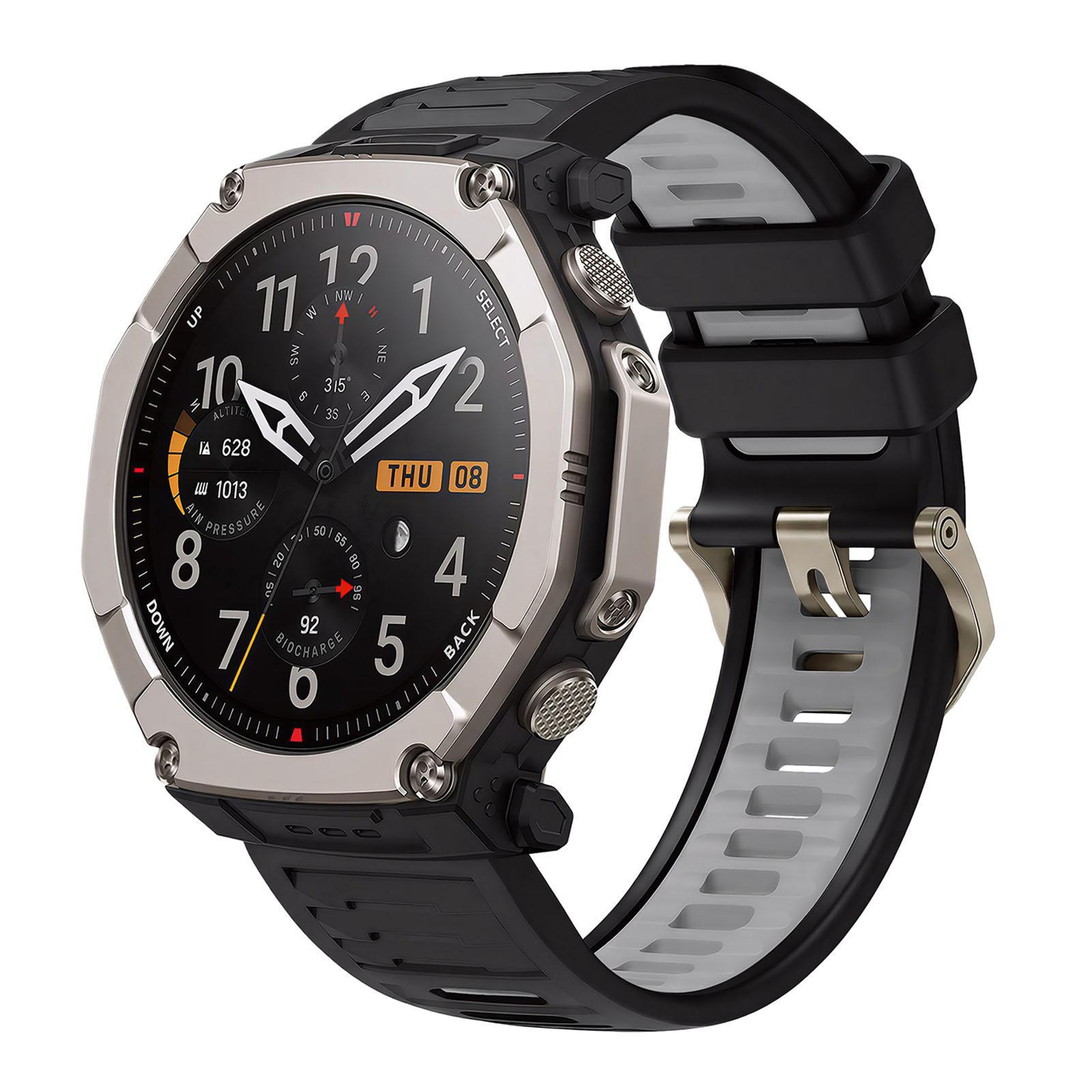 Amazfit T Rex Ultra 2 Silicone Watch Band Quick Release Wavy Sport Replacement Strap – view 13