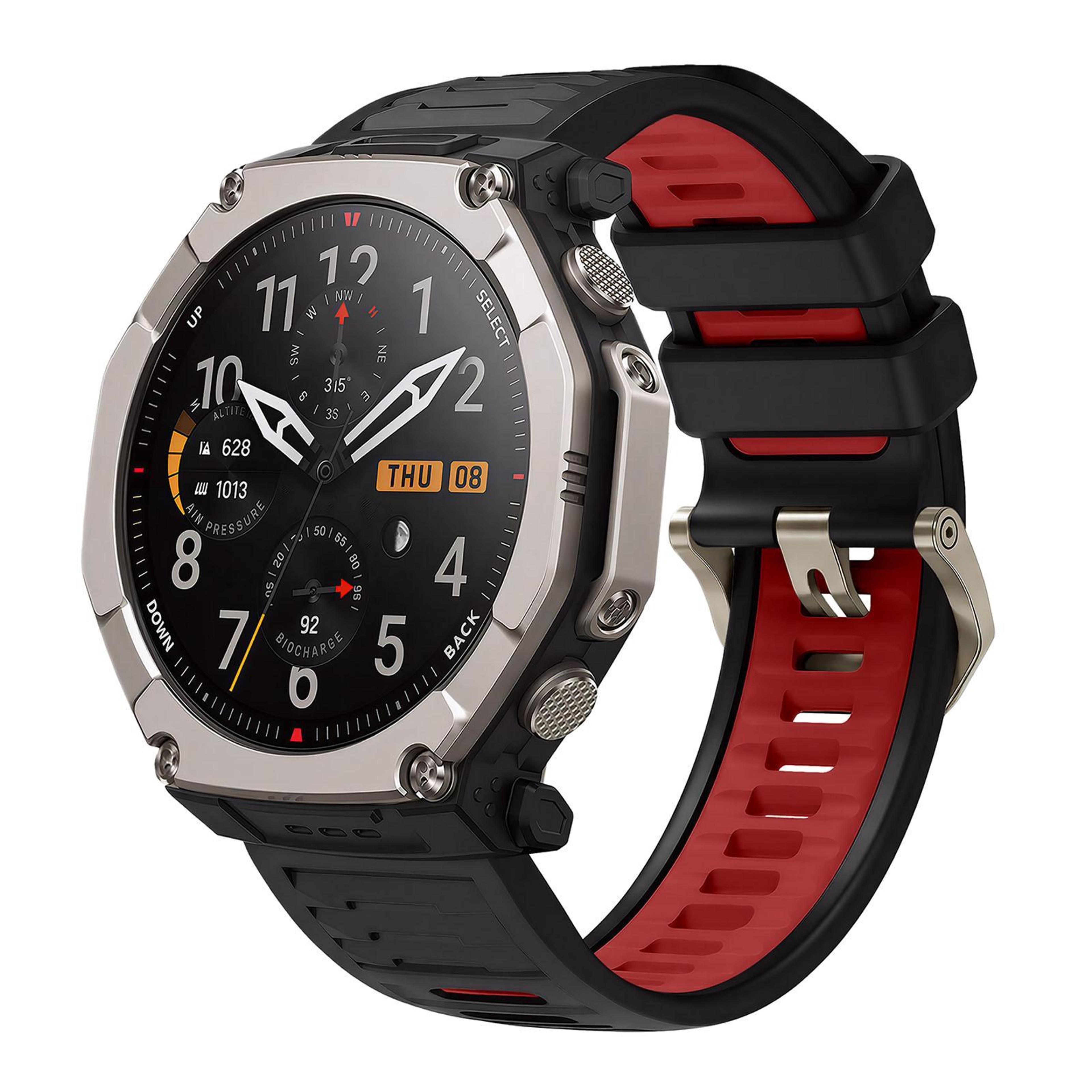 Amazfit T Rex Ultra 2 Silicone Watch Band Quick Release Wavy Sport Replacement Strap – view 15