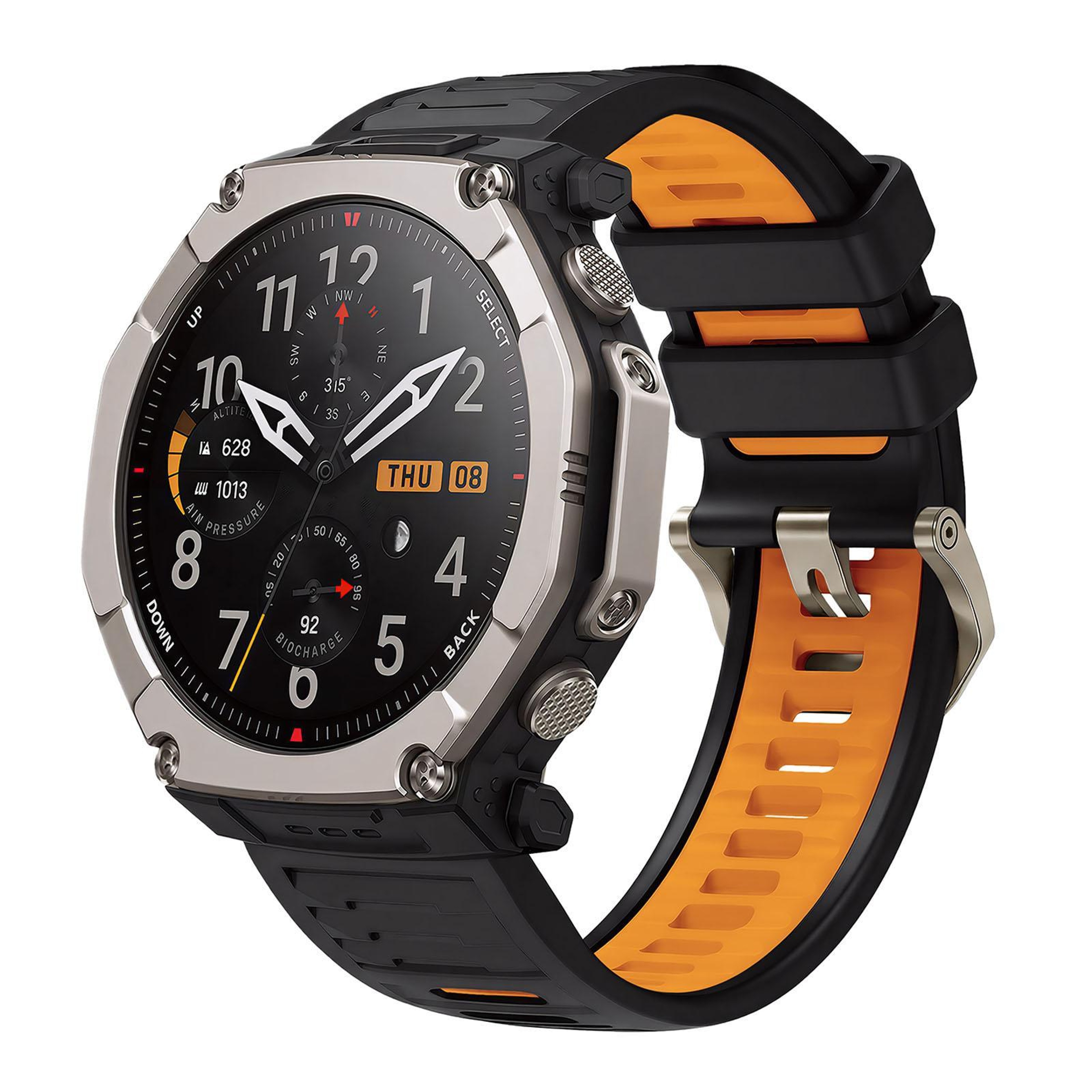 Amazfit T Rex Ultra 2 Silicone Watch Band Quick Release Wavy Sport Replacement Strap – view 17