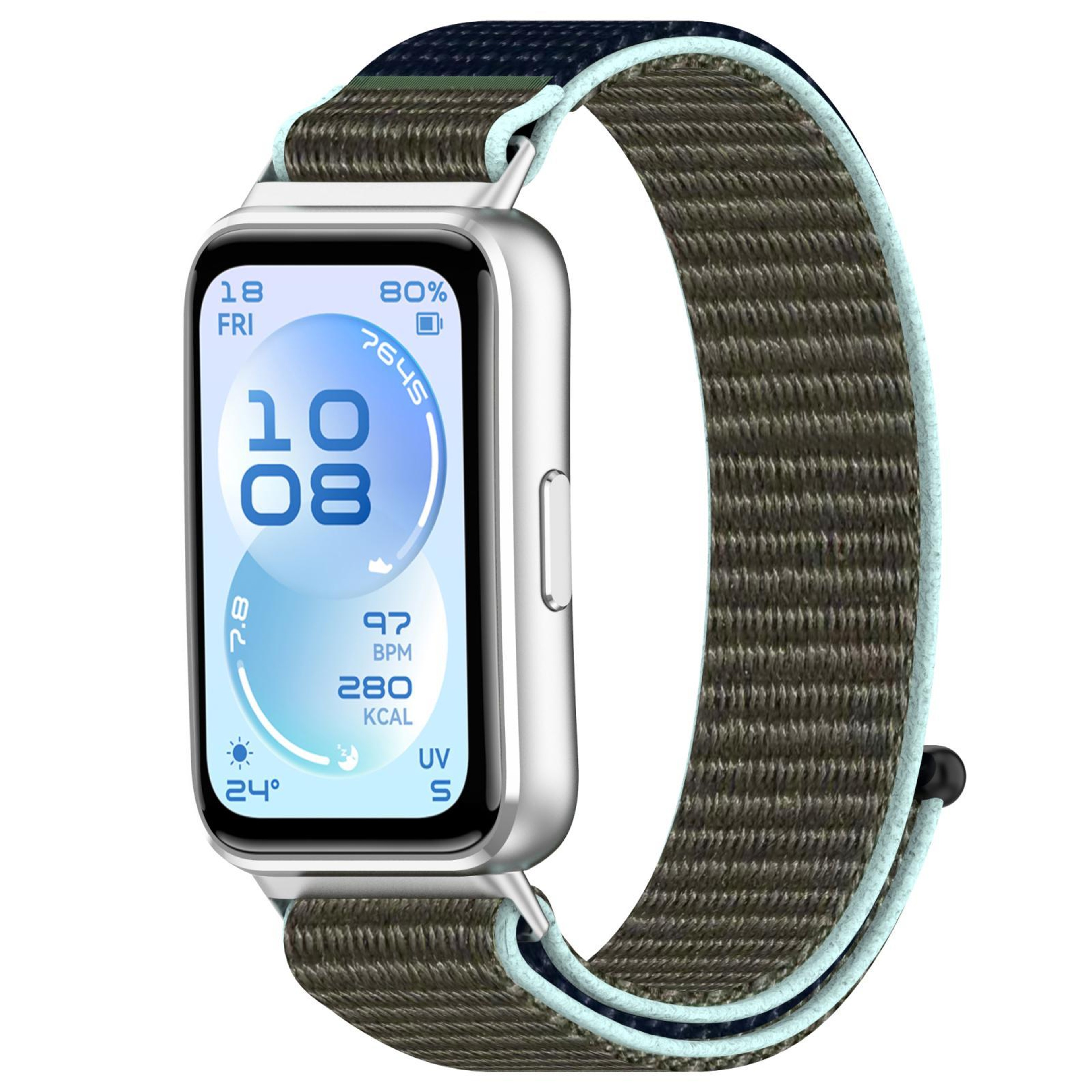 Huawei Band 11 Watch Band Breathable Nylon Hook and Loop Replacement Strap for Huawei Band 11 Pro – view 17