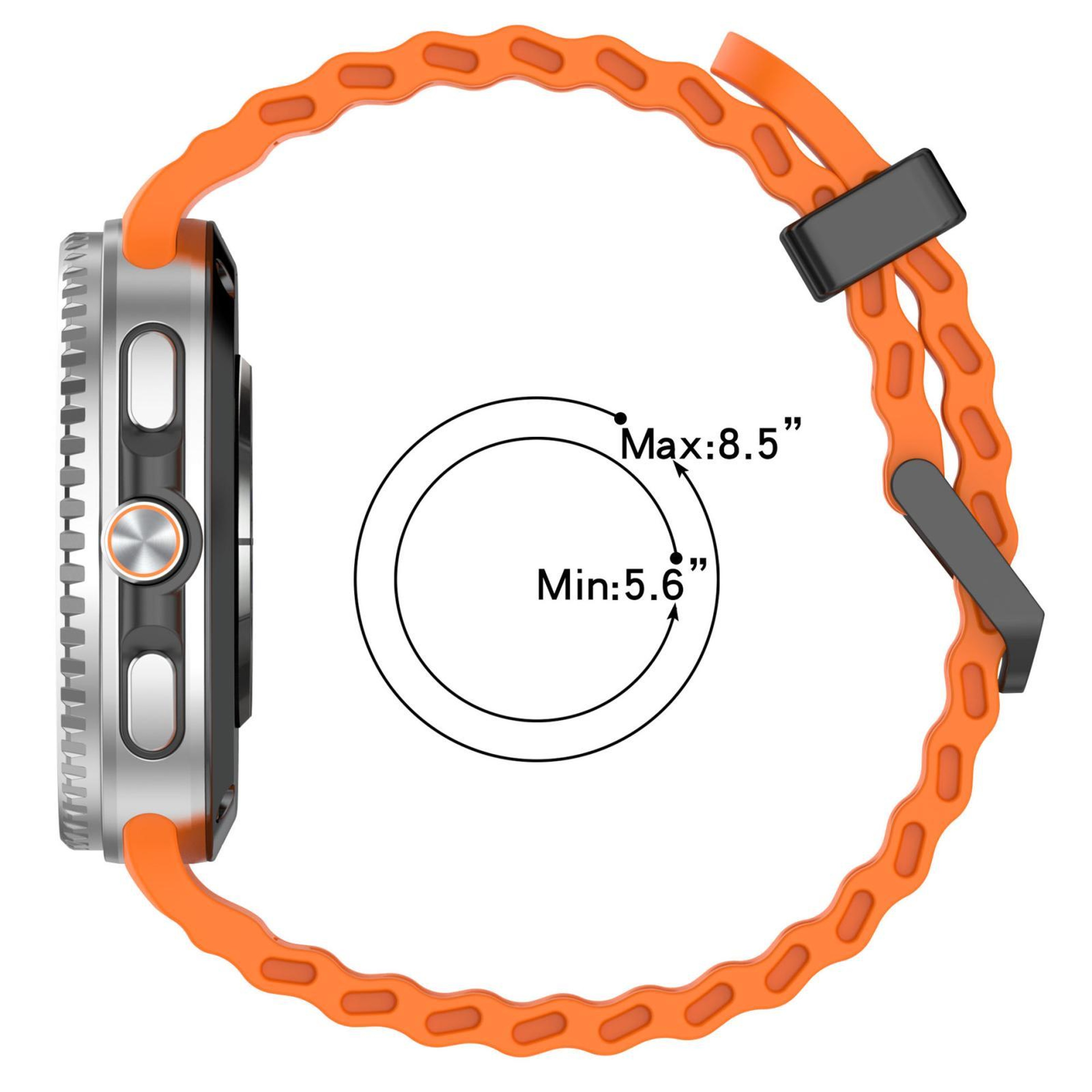 xDfind Ocean Silicone Watch Band for Samsung Galaxy Watch 8 Band and Watch 8 Classic – view 6