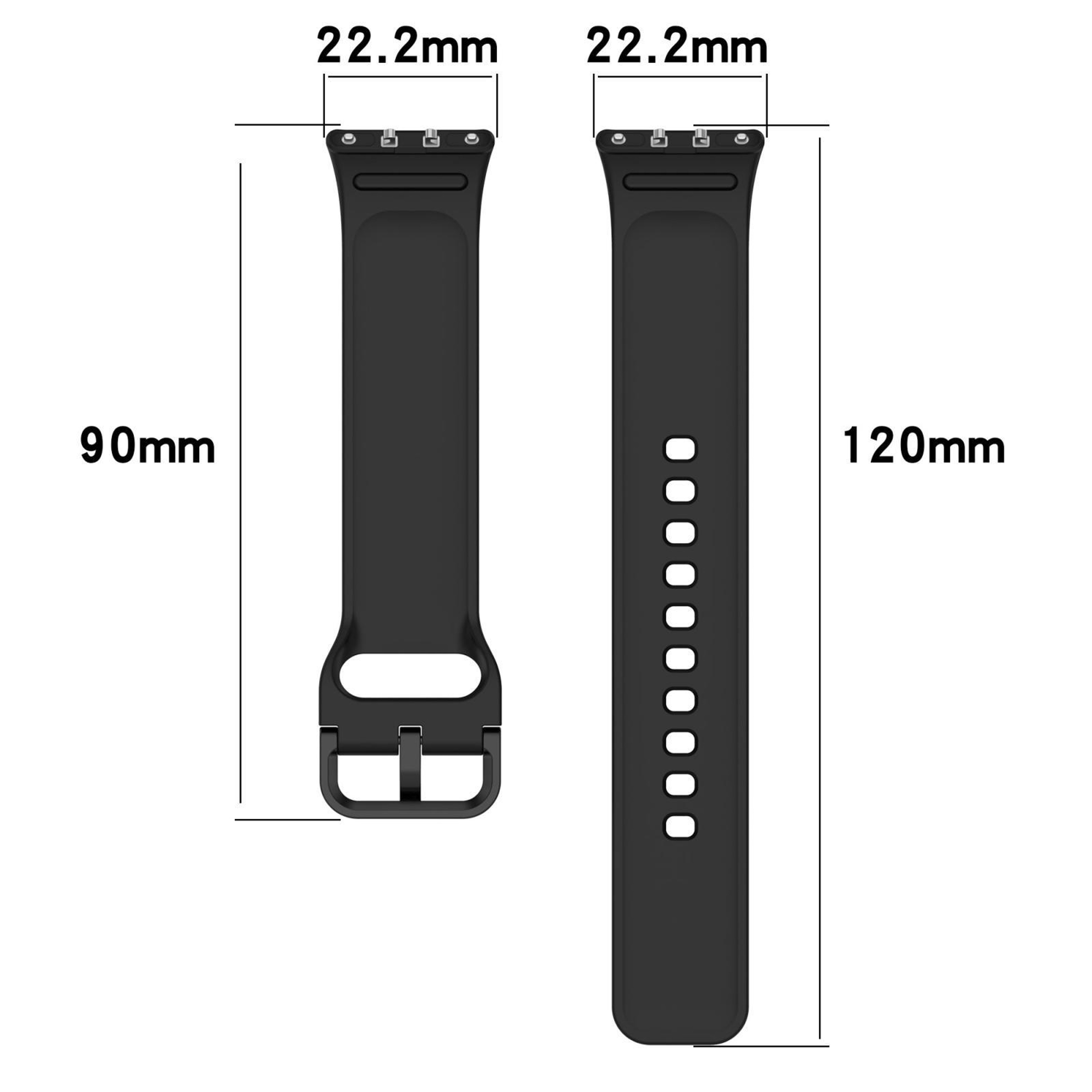 Samsung Galaxy Fit3 Silicone Watch Band Soft Replacement Strap With Secure Color Buckle 10