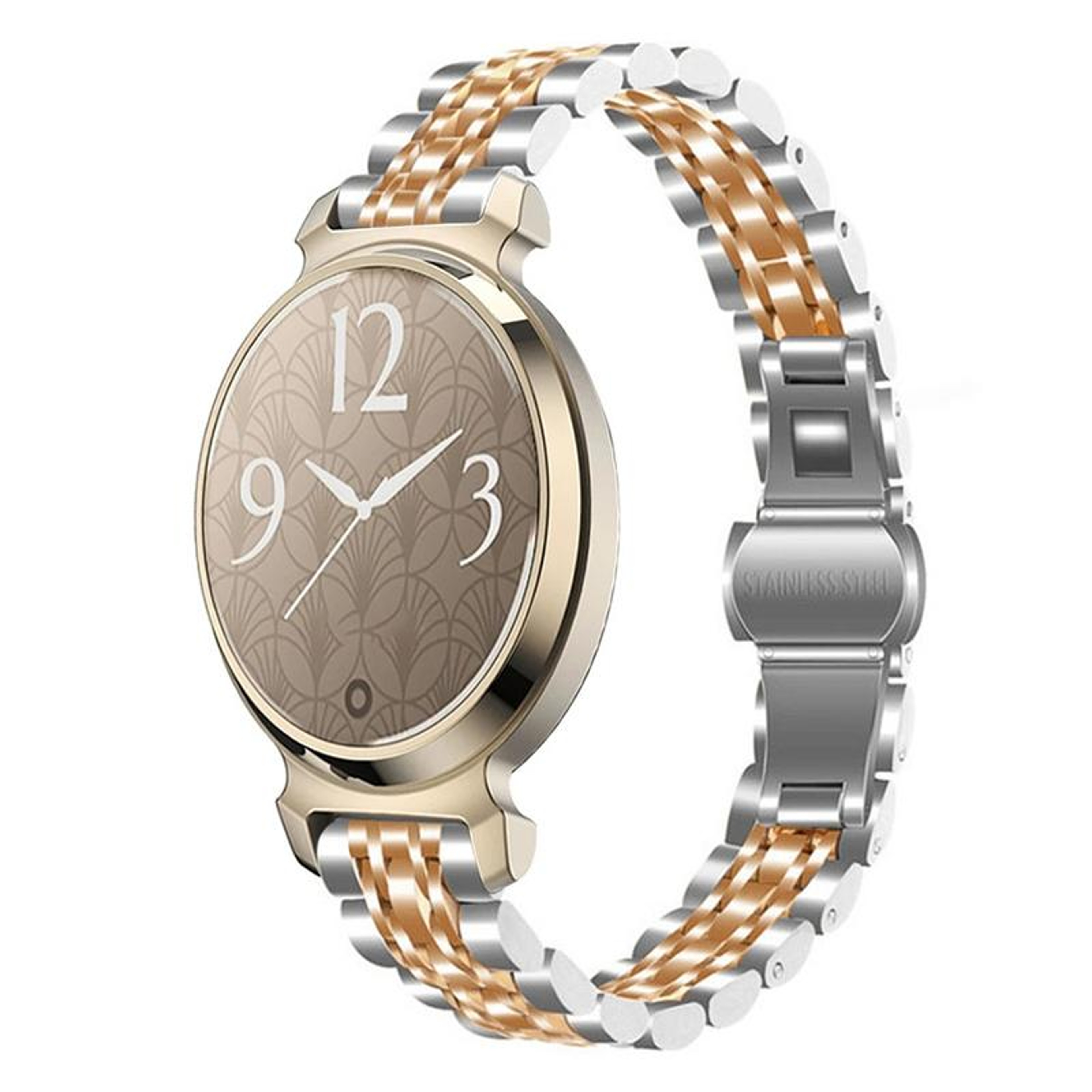Stainless Steel Watch Band Seven Bead Quick Release Replacement Strap – view 8