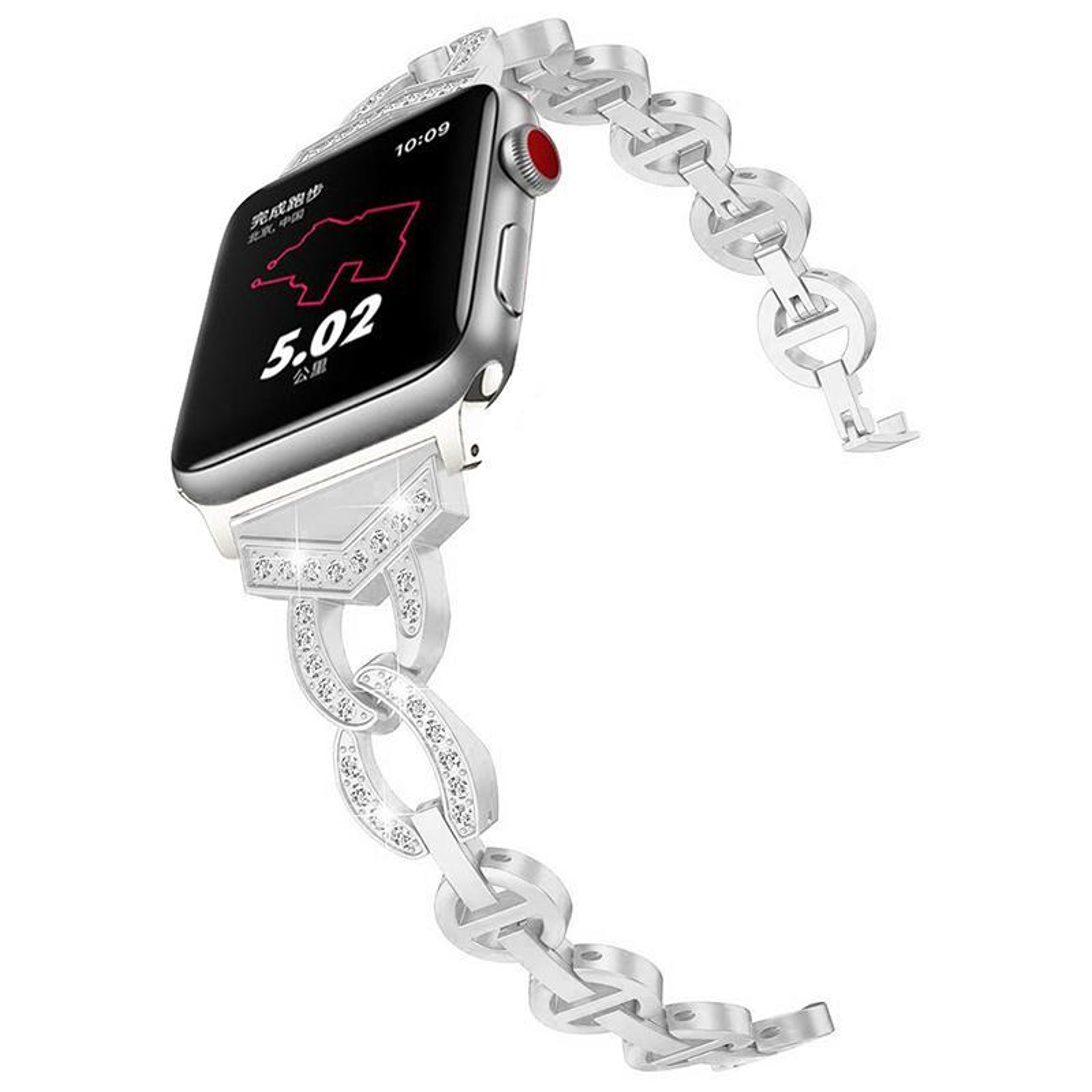 Luxury Apple Watch Stainless Steel Band Diamond Metal Strap For Apple Watch 1