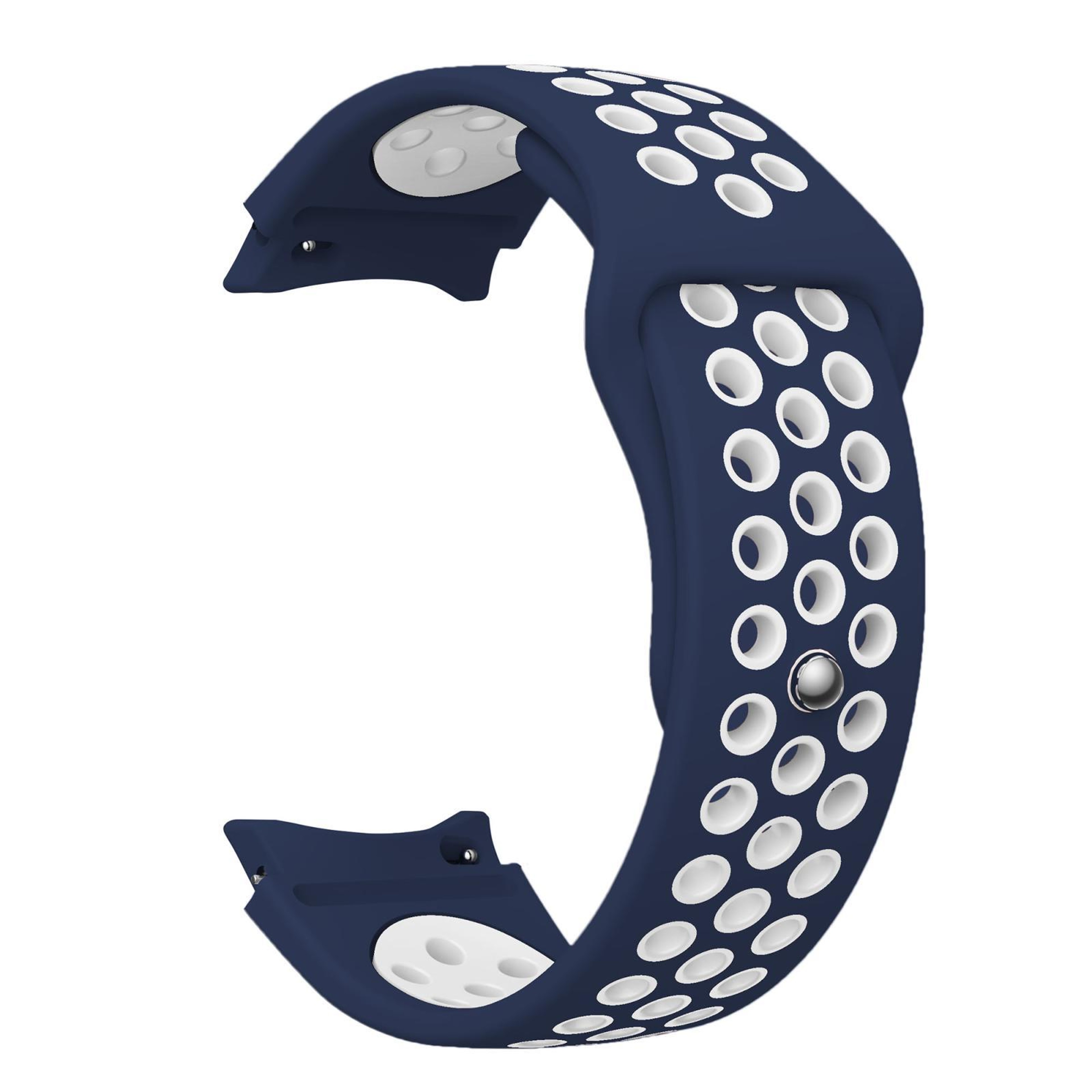 Samsung Galaxy Watch Band Two Tone Silicone Sport Strap with Reverse Buckle – view 3
