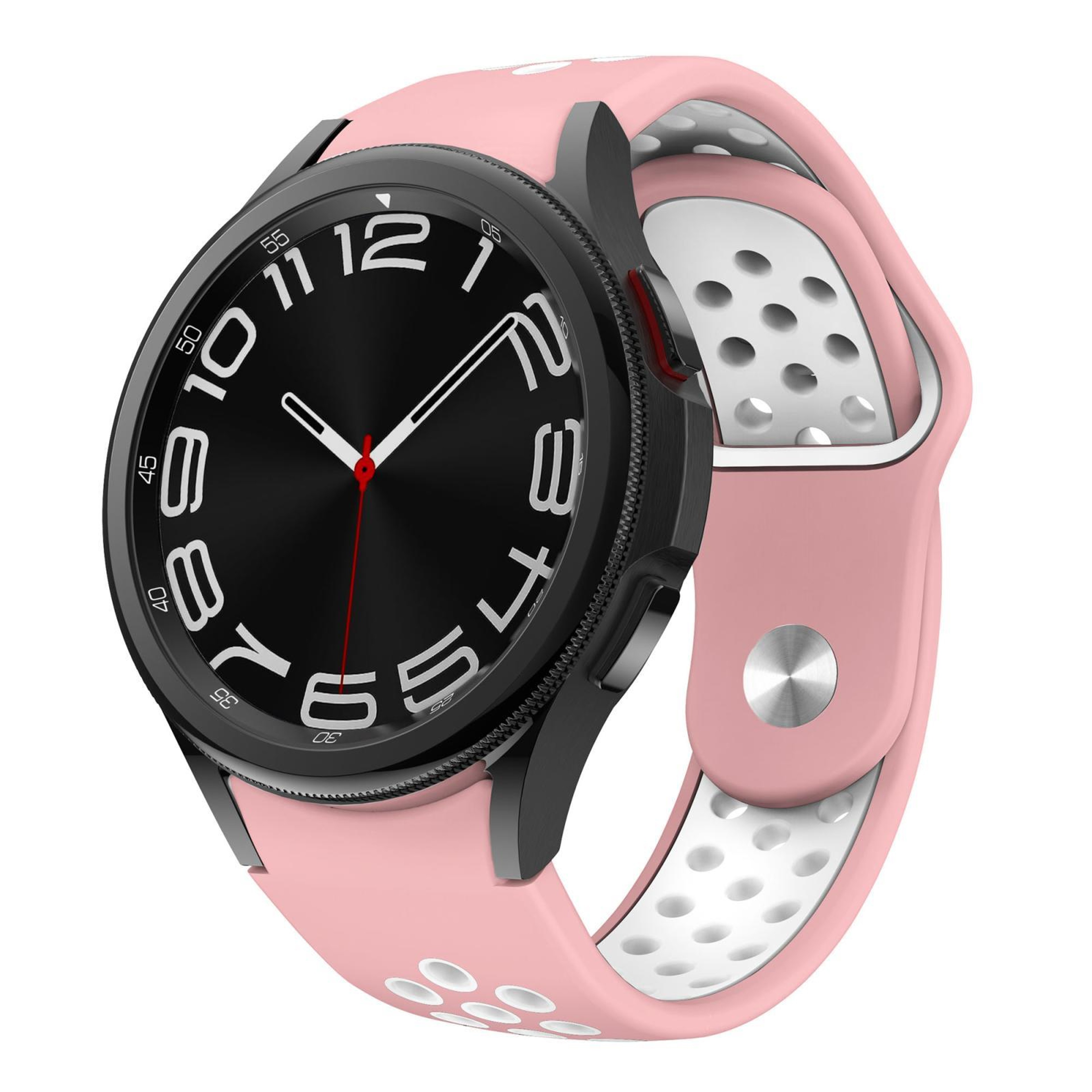 Samsung Galaxy Watch Band Two Tone Silicone Sport Strap with Reverse Buckle – view 10