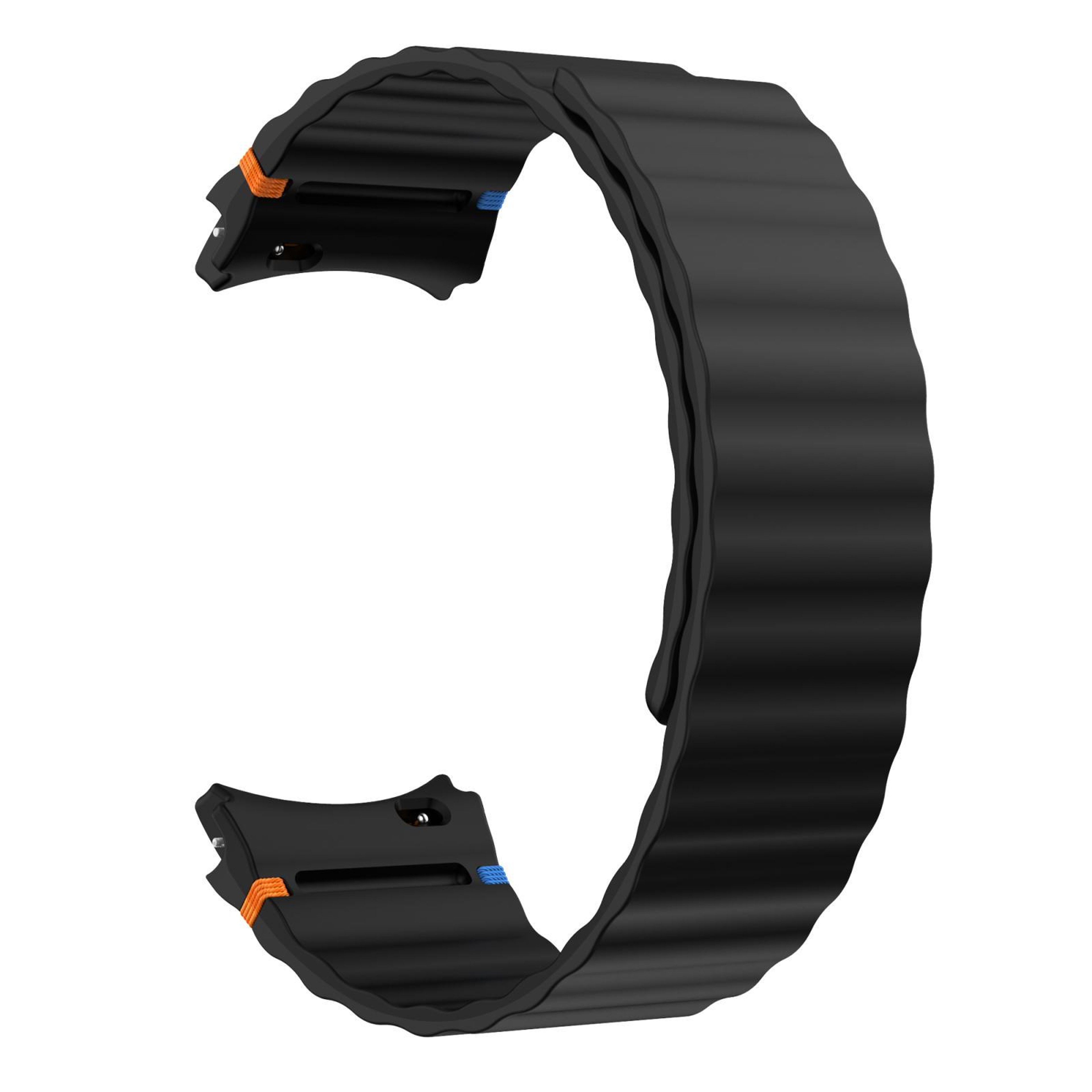 Magnetic Silicone Samsung Galaxy Watch Band Wavy Grain Strap for Galaxy Watch – view 5