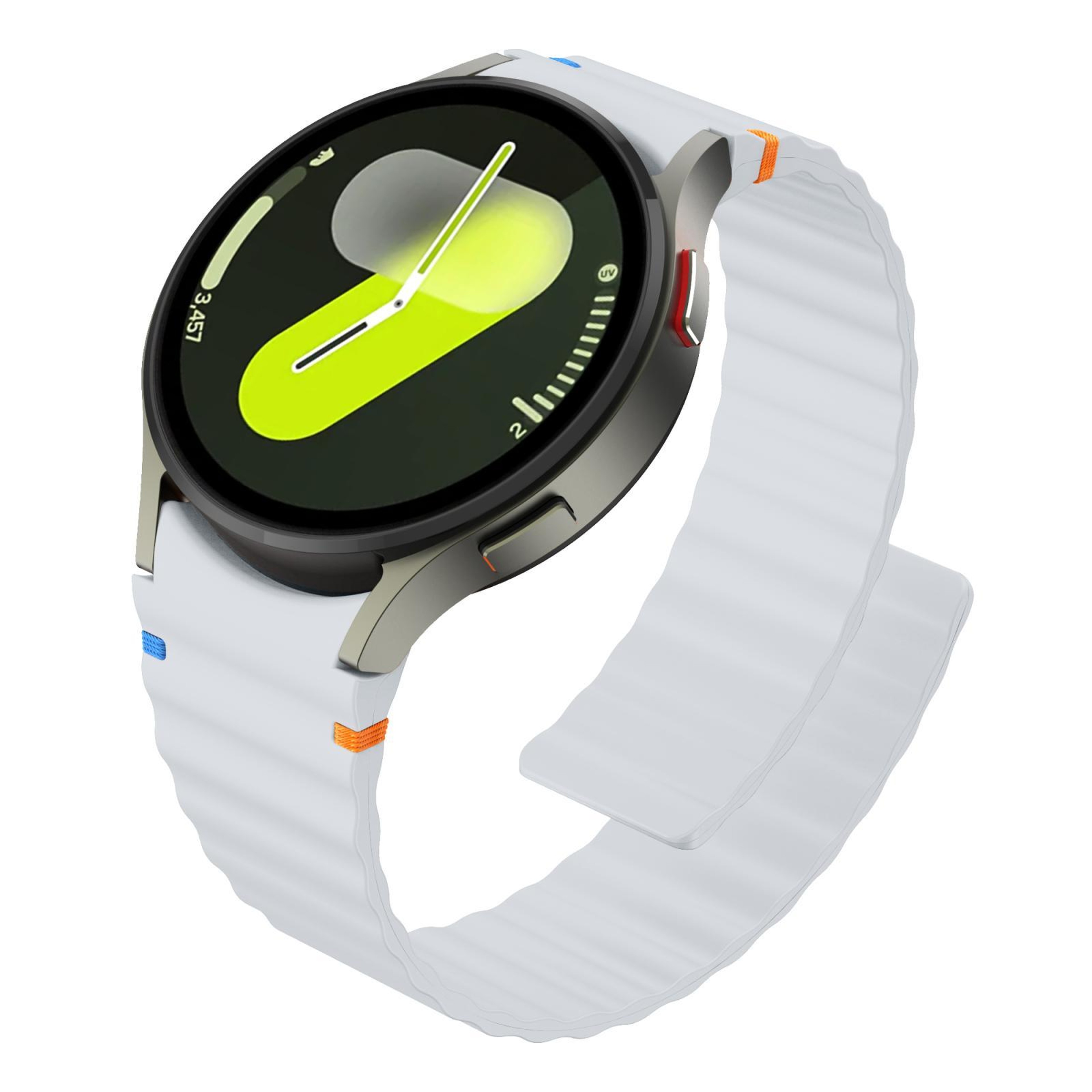 Magnetic Silicone Samsung Galaxy Watch Band Wavy Grain Strap for Galaxy Watch – view 3
