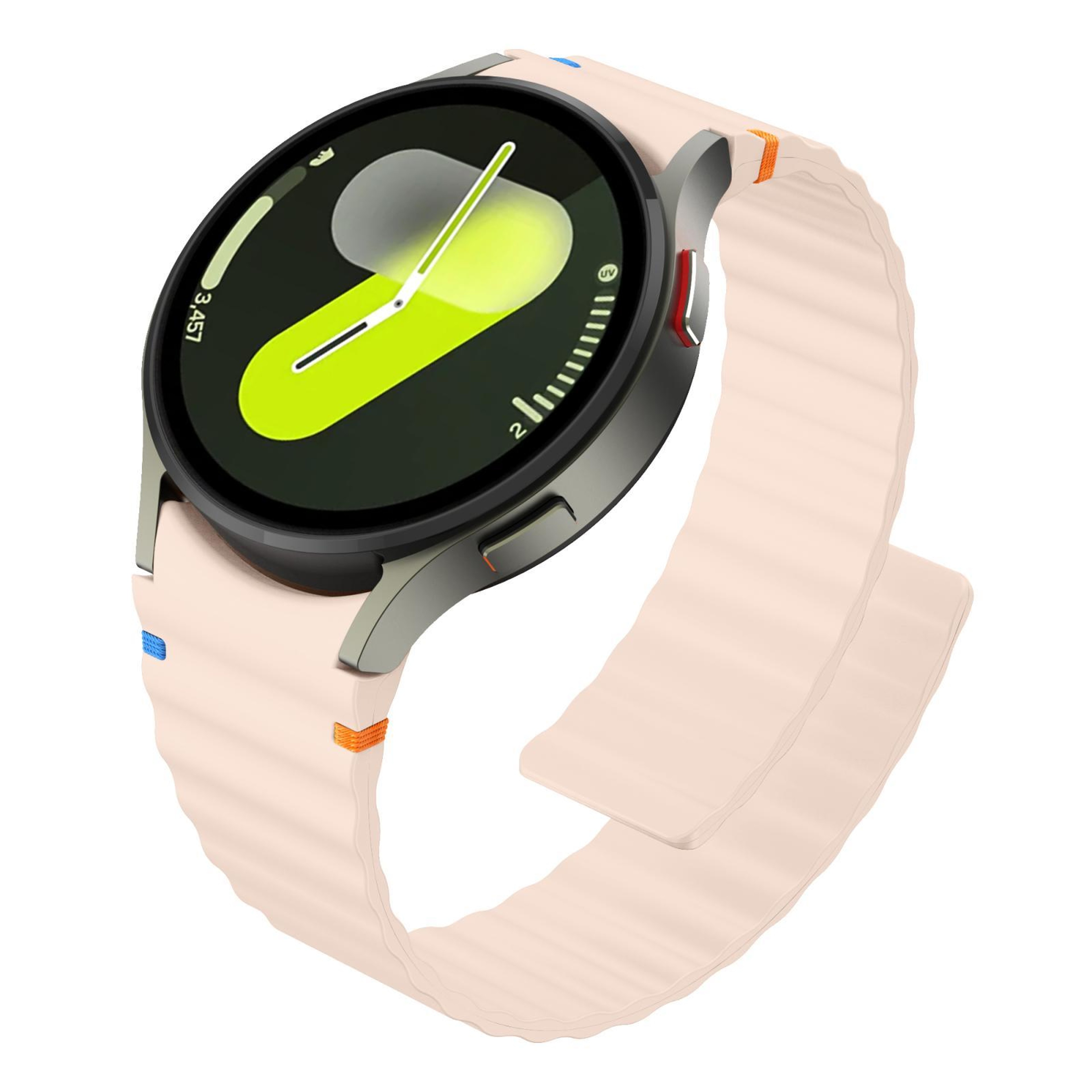 Magnetic Silicone Samsung Galaxy Watch Band Wavy Grain Strap for Galaxy Watch – view 9