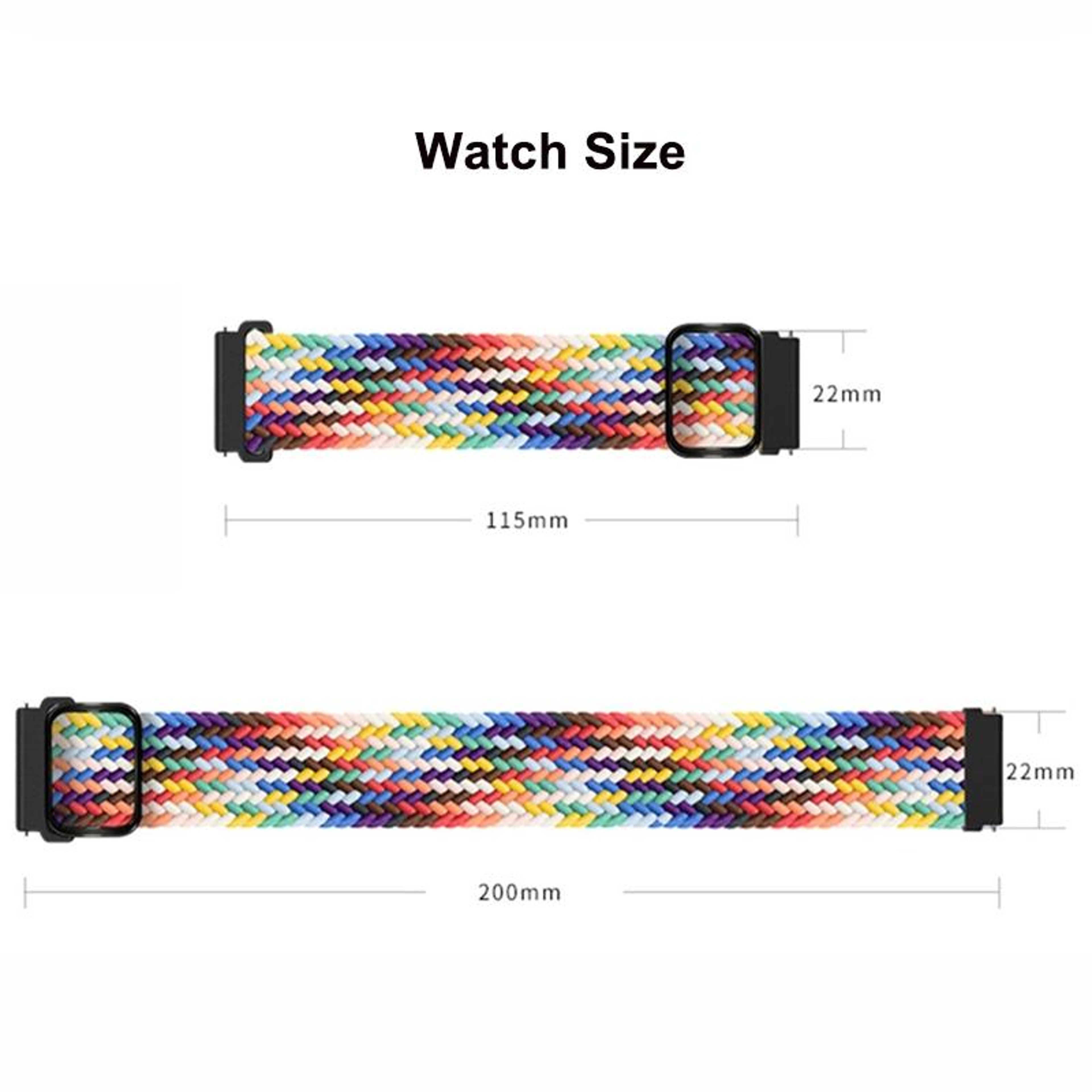Google Pixel Watch Band 41mm Nylon Braided Replacement Strap For Pixel Watch 2