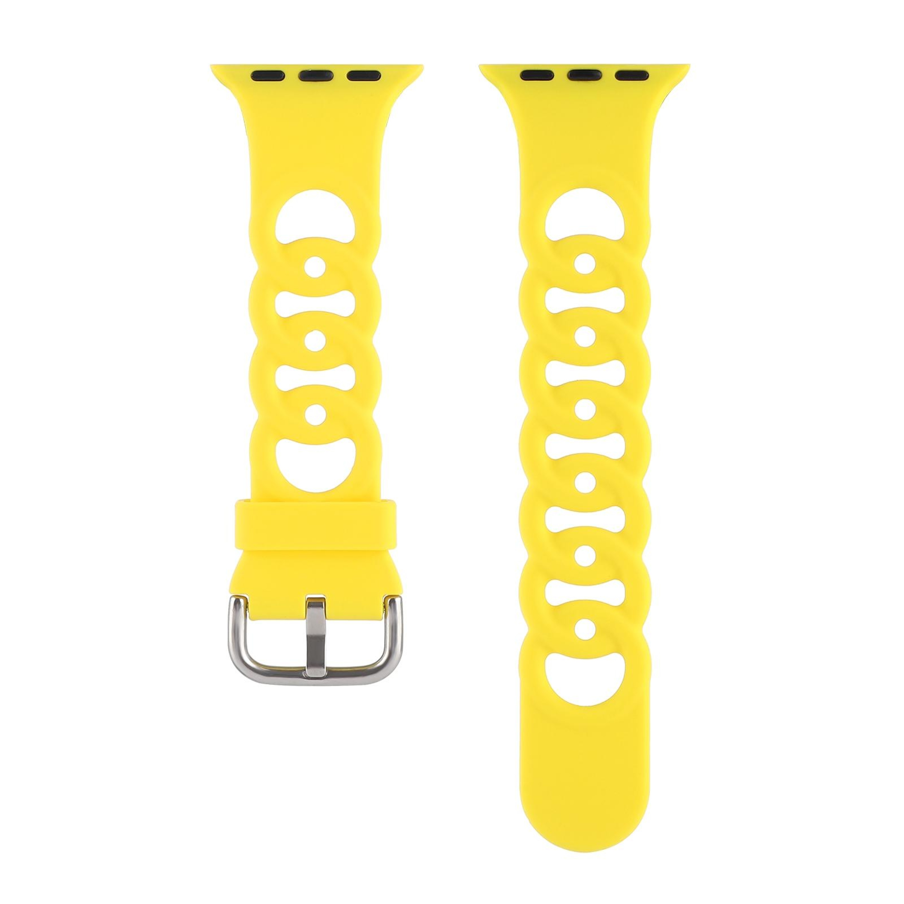 Breathable Apple Watch Silicone Band Sport Strap For Apple Watch Ultra 49mm Series 9 8 7 SE 4