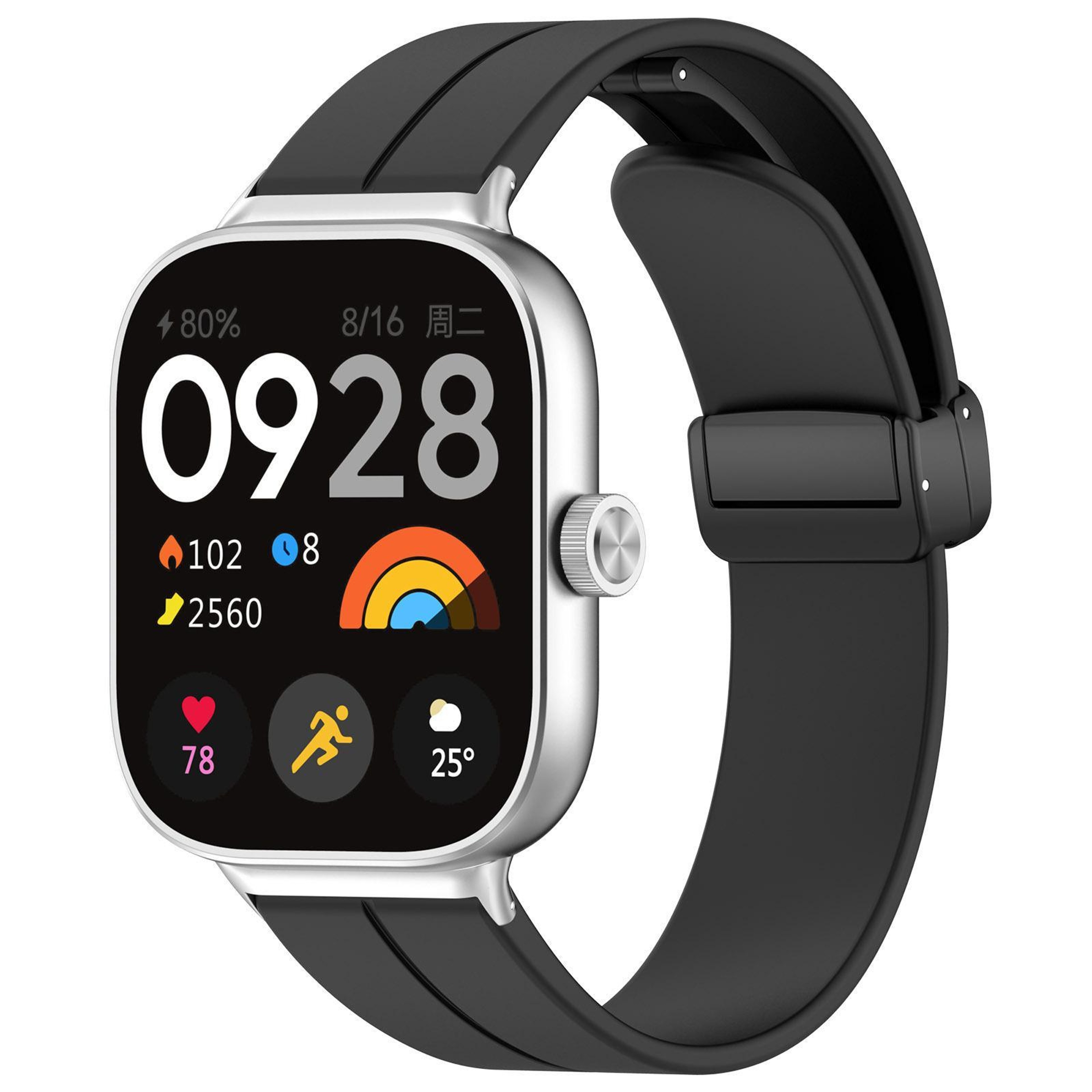 XDfind Silicone Watch Band For Xiaomi Band 10 Pro 9 Pro Redmi Watch 6 With Folding Buckle 9