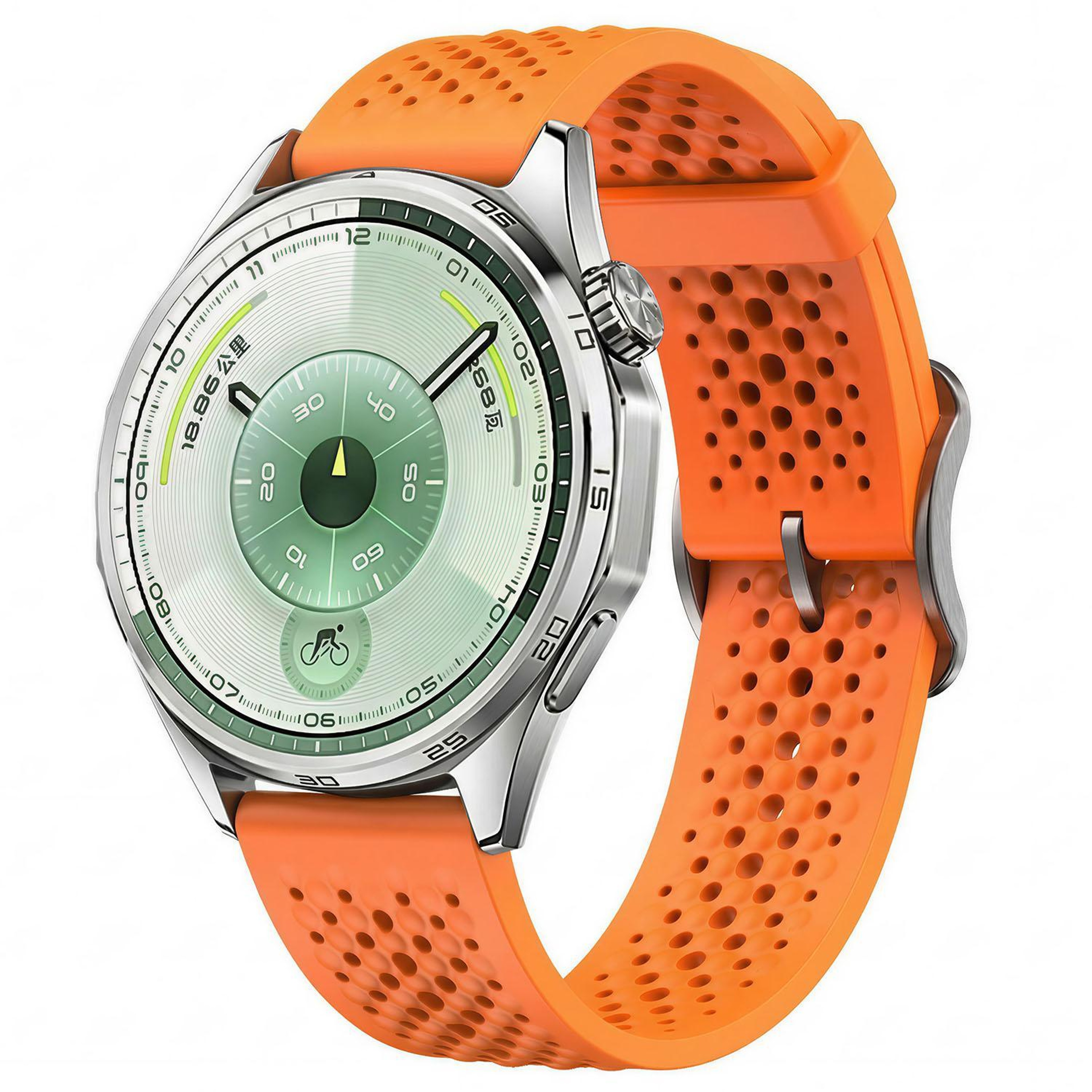 Breathable Silicone Watch Band Sport Replacement Strap With Pin Buckle 9