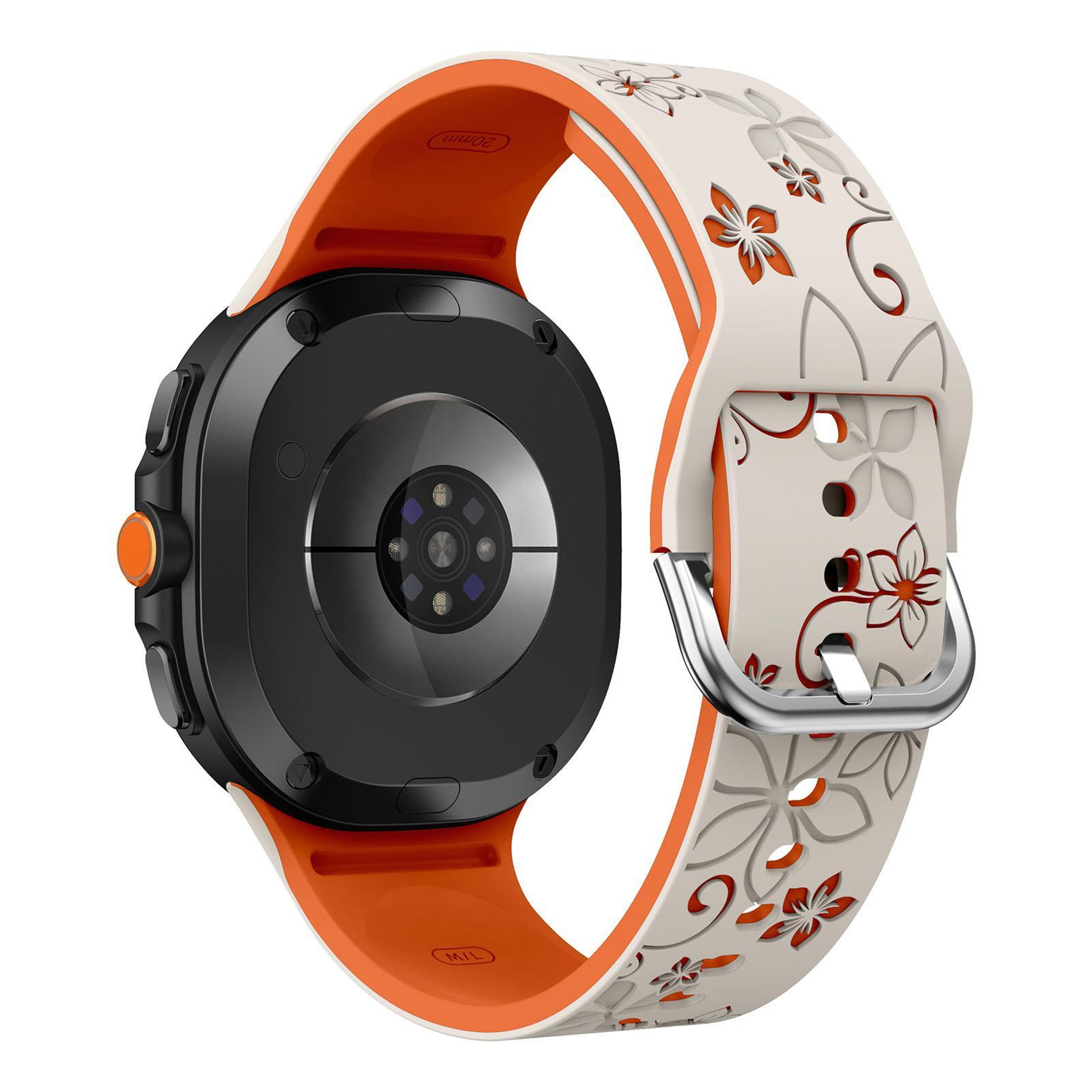Samsung Galaxy Watch Band Dual Color Engraved Silicone Watch Band for Watch8 Classic Replacement Strap – view 17
