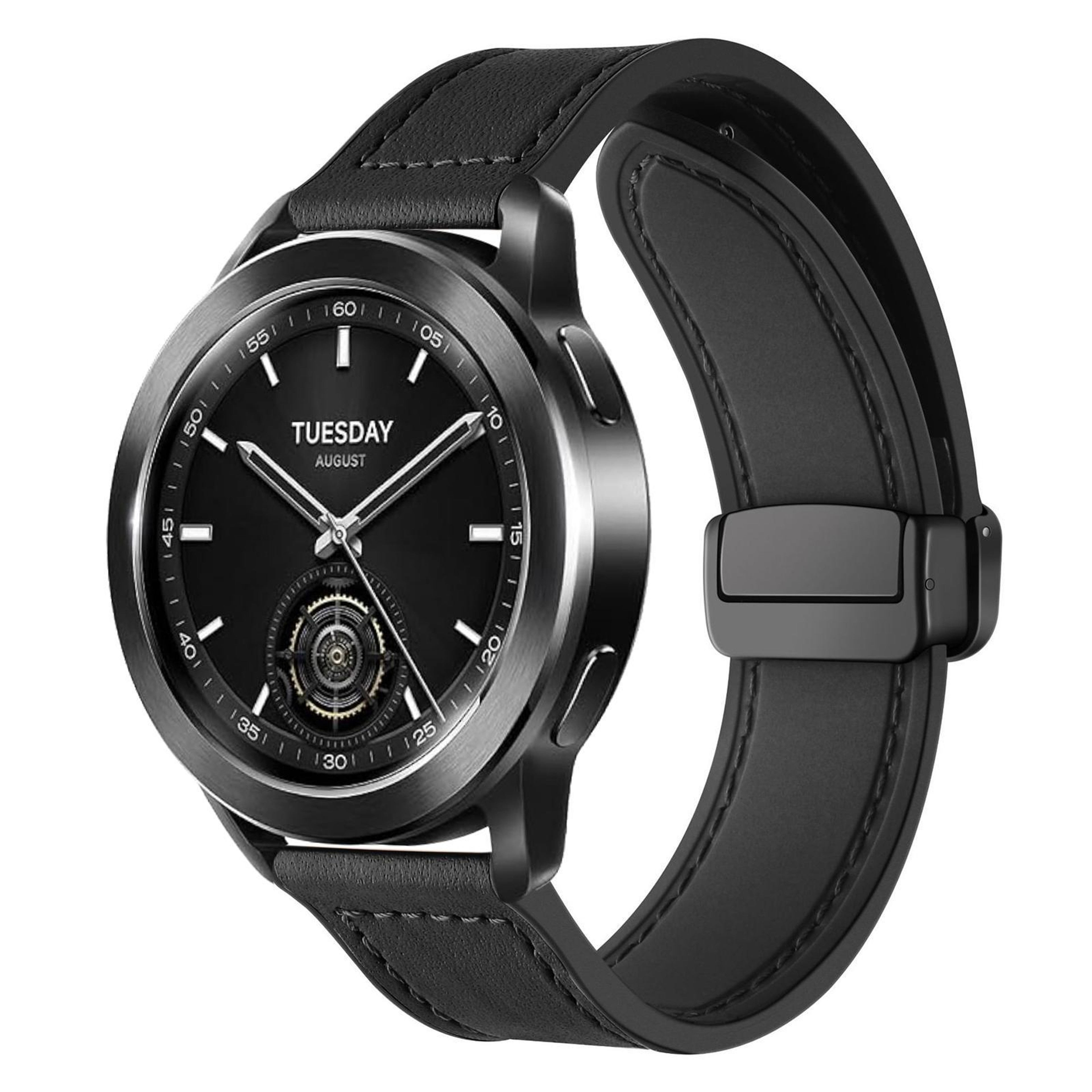 Magnetic Watch Band Crazy Horse Pattern Silicone Watch Strap For Smartwatches 7