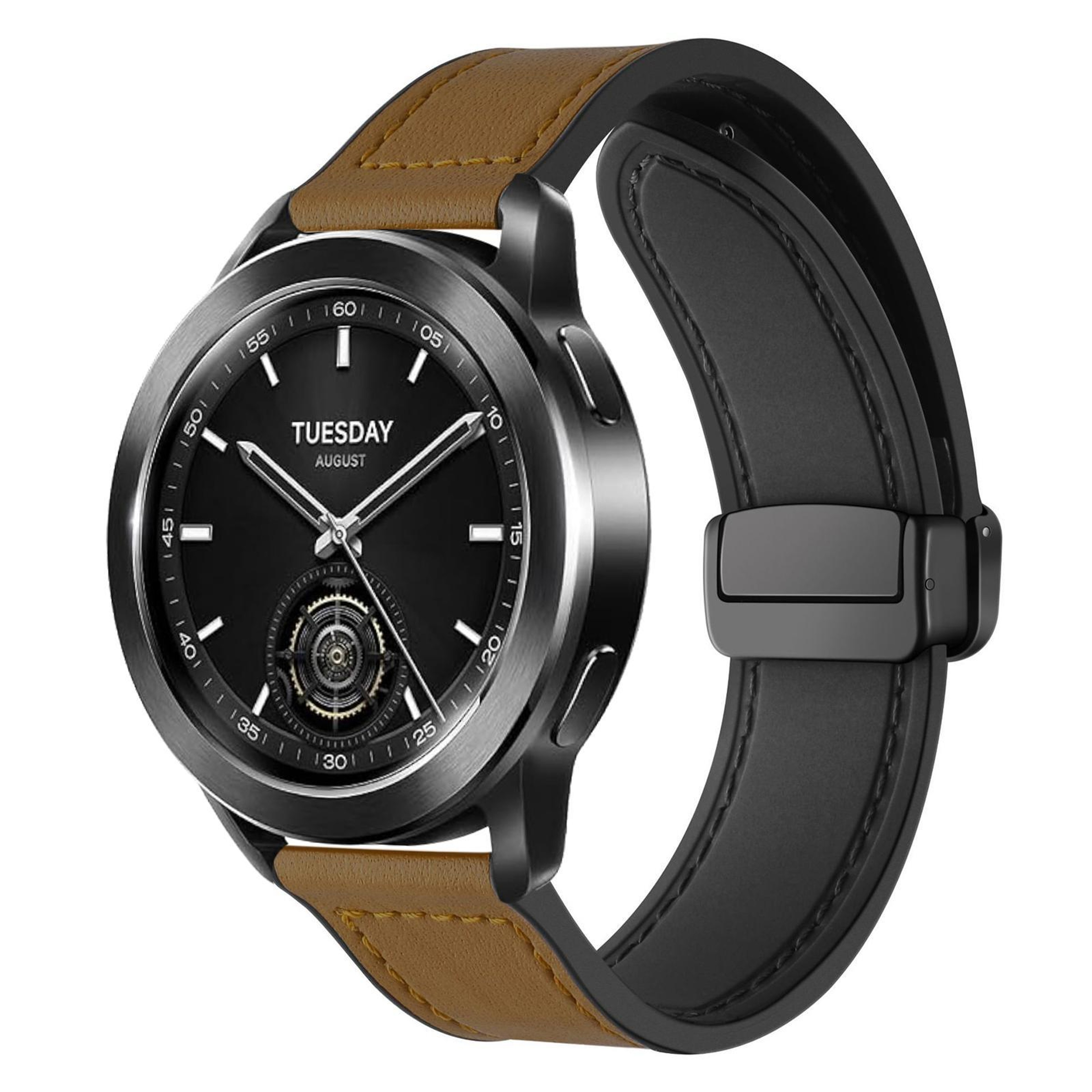 Magnetic Watch Band Crazy Horse Pattern Silicone Watch Strap For Smartwatches 10