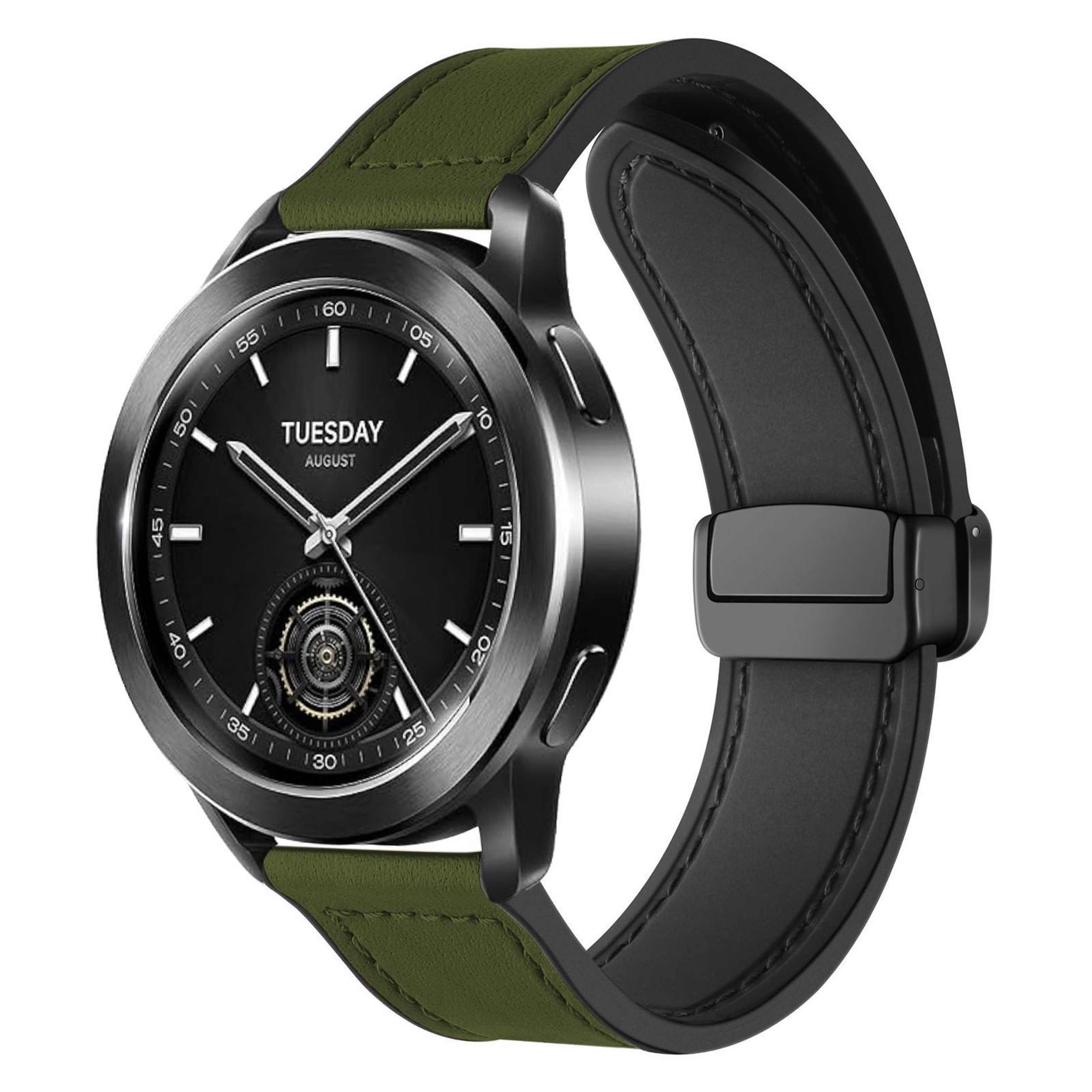 Magnetic Watch Band Crazy Horse Pattern Silicone Watch Strap For Smartwatches 11
