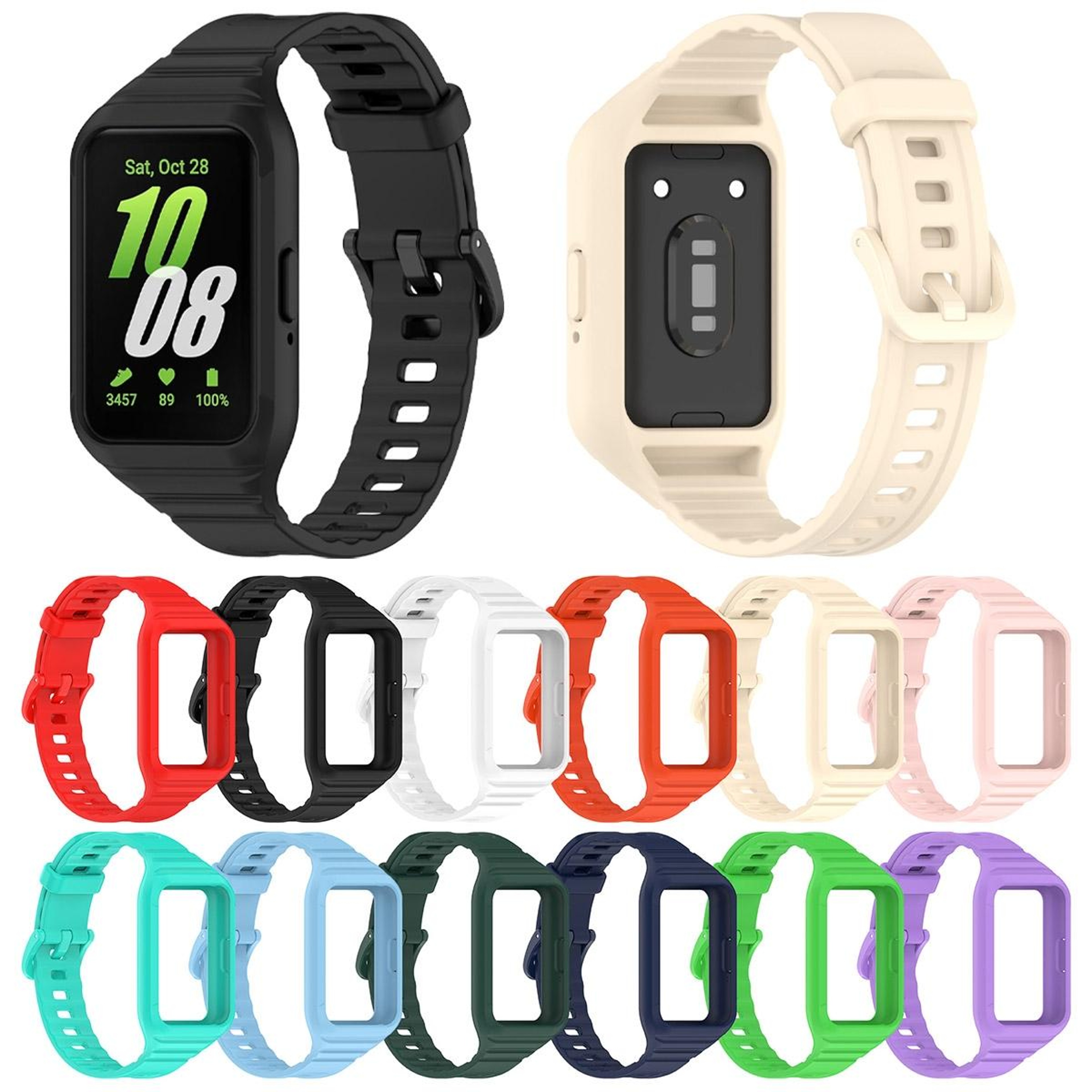 Samsung Galaxy Fit 3 Watch Band Soft TPU Replacement Strap with Adjustable Sport Fit – view 8