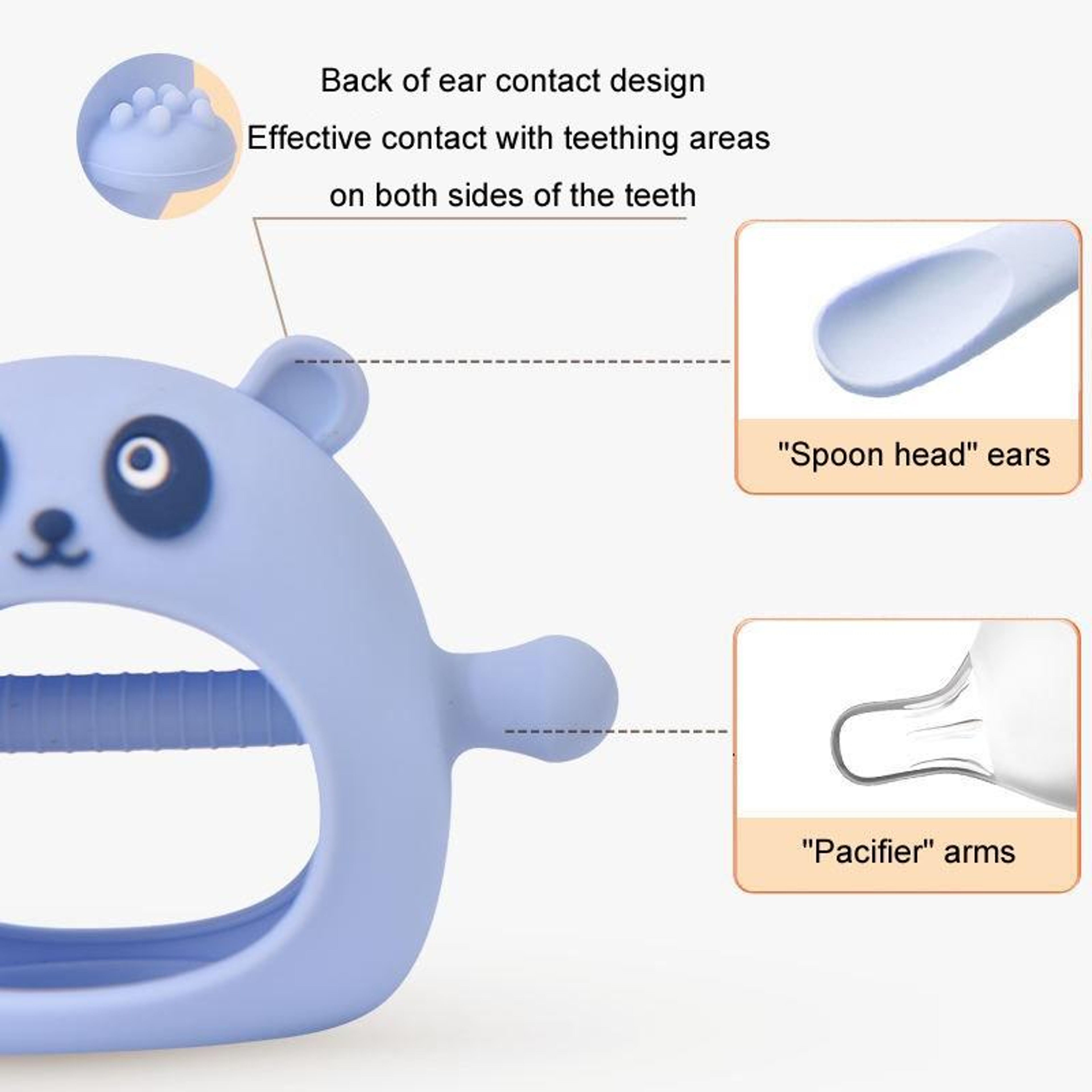 Baby Teething Mitten Silicone Teether Glove BPA Free Teething Relief Toy – view 4