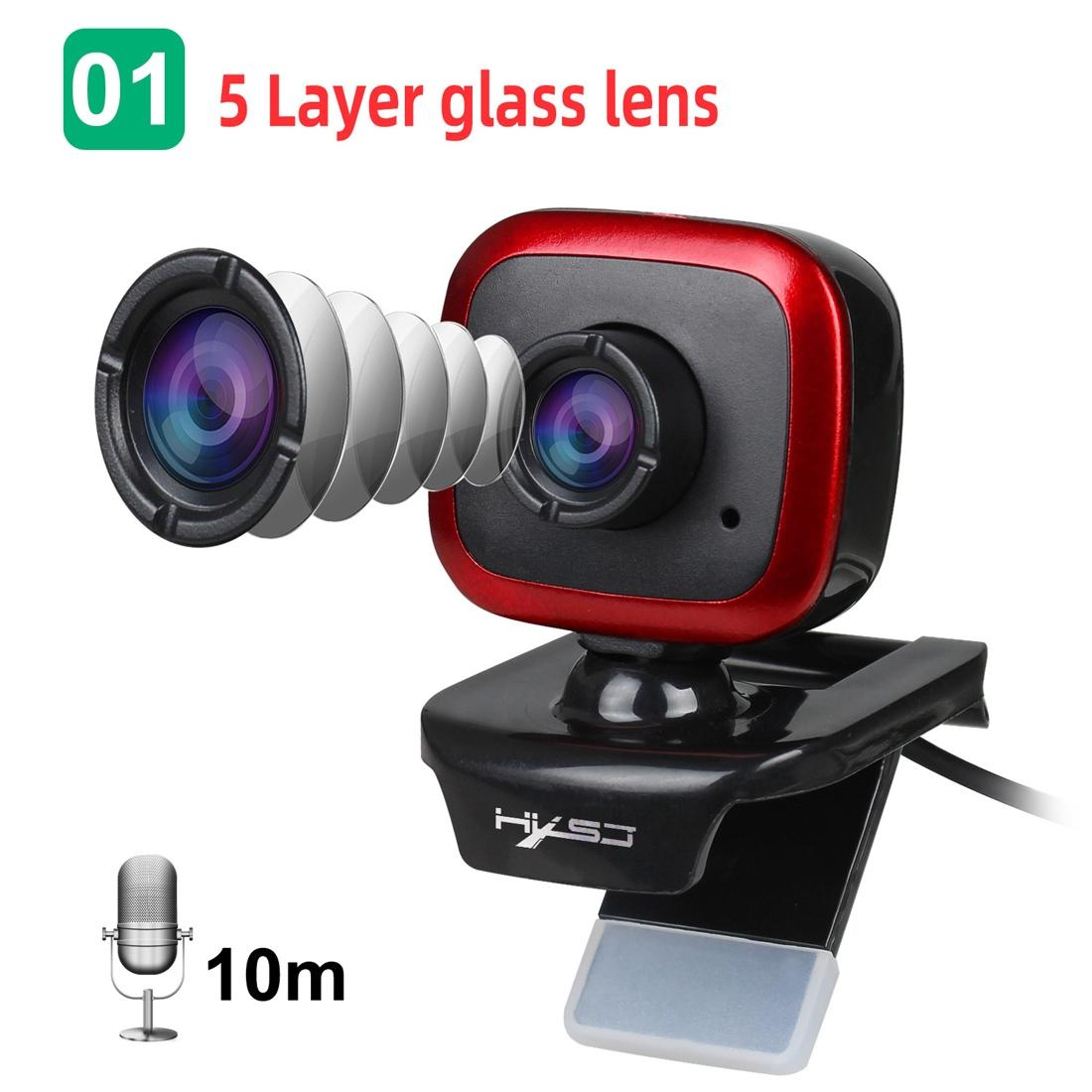 HD Webcam With Microphone For PC Video Calls And Streaming 2