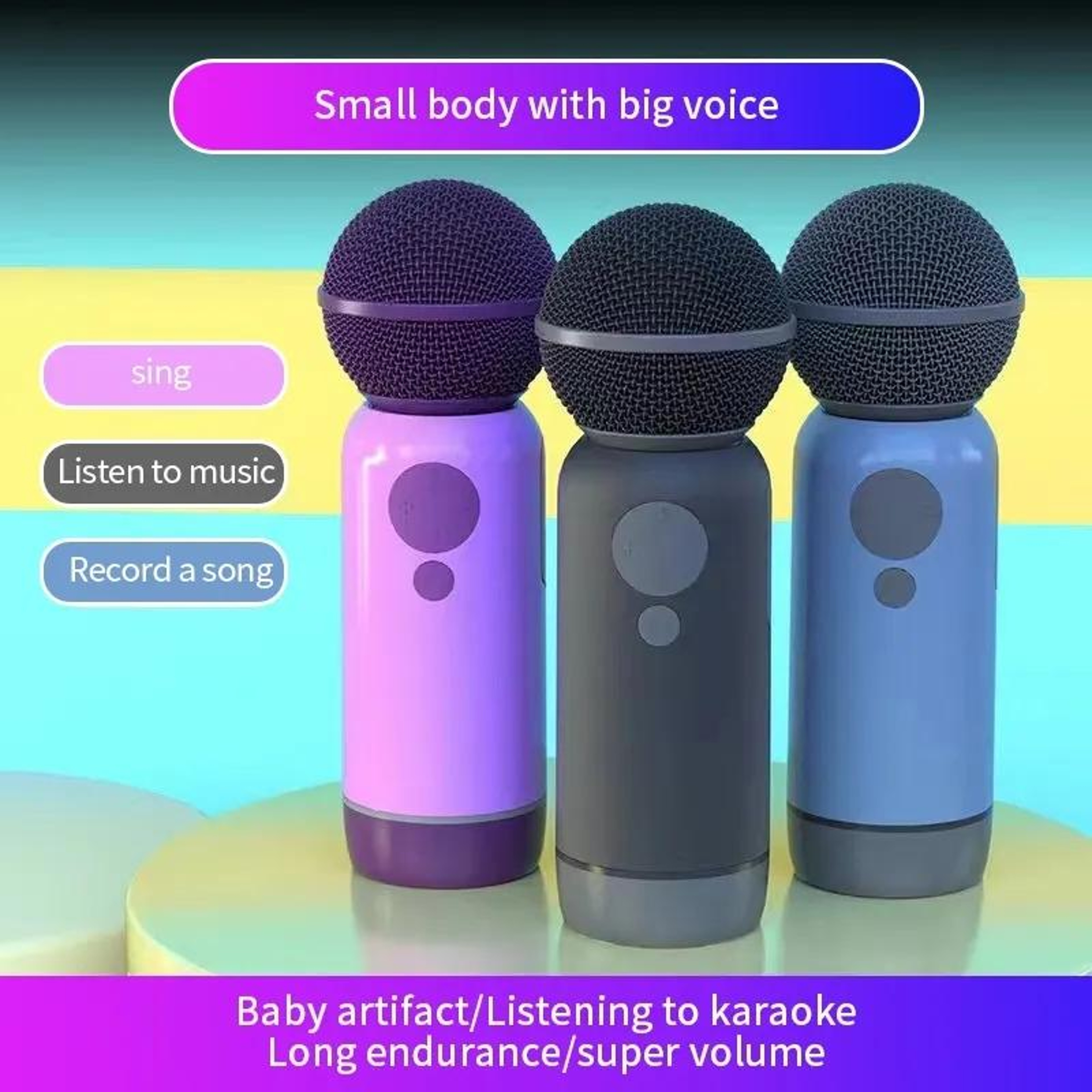 Bluetooth Karaoke Microphone Wireless Handheld Mic for Mobile Phone – view 5