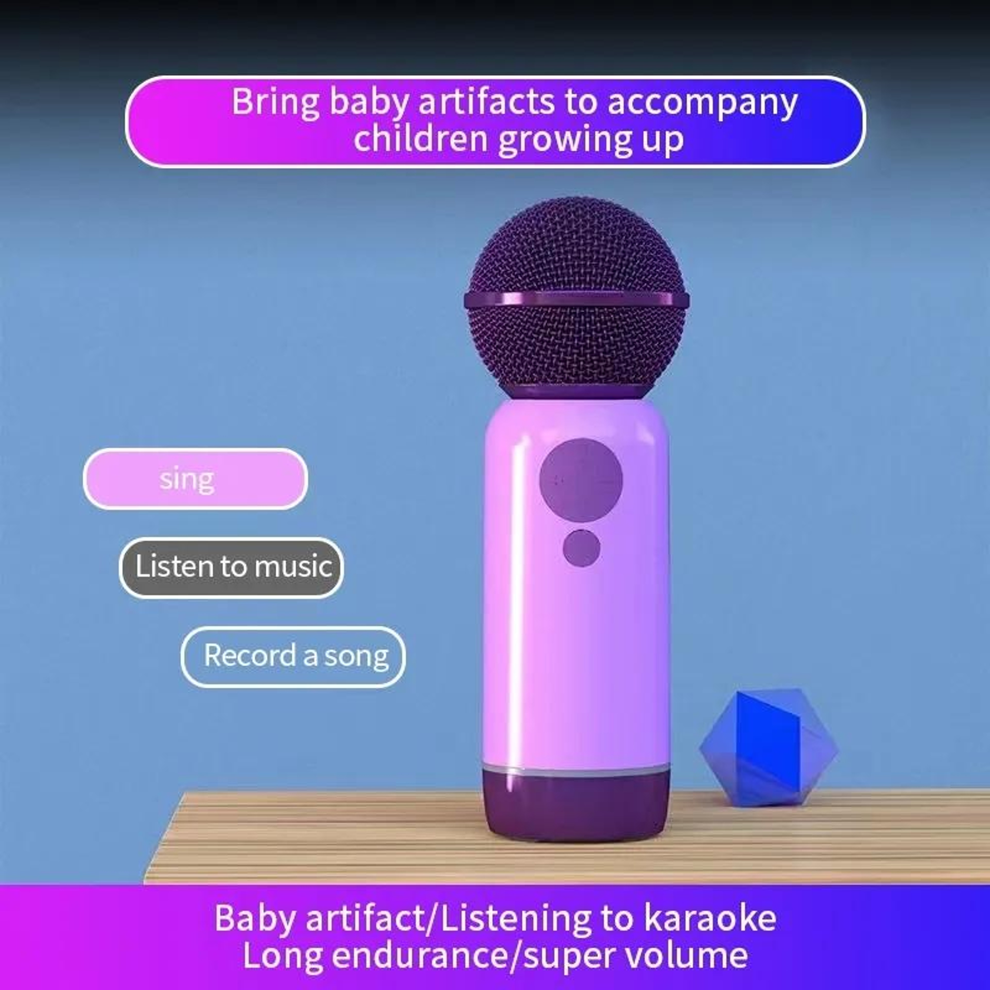 Bluetooth Karaoke Microphone Wireless Handheld Mic for Mobile Phone – view 6