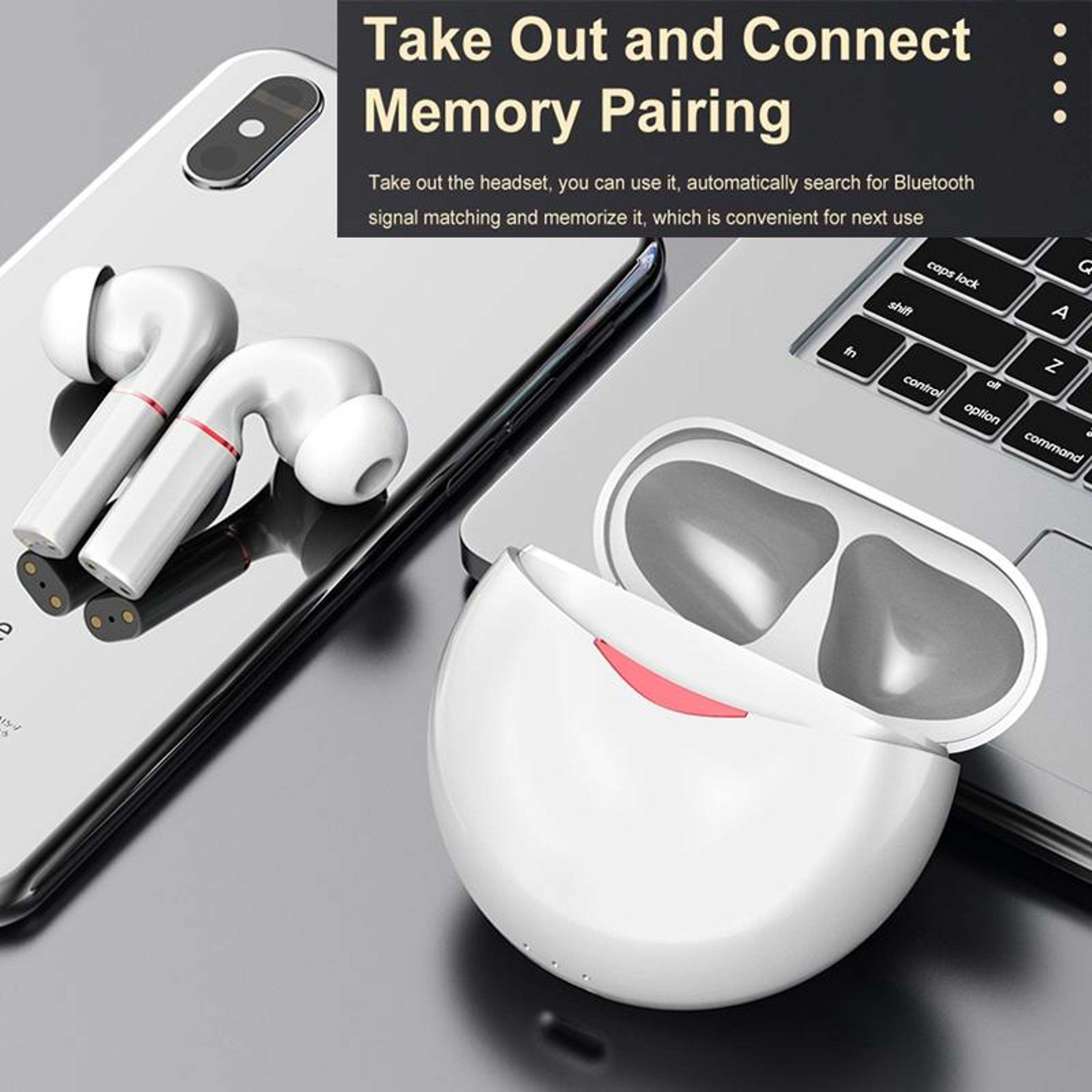 TG T50 Sport TWS Bluetooth Earbuds With Noise Canceling Microphone 2