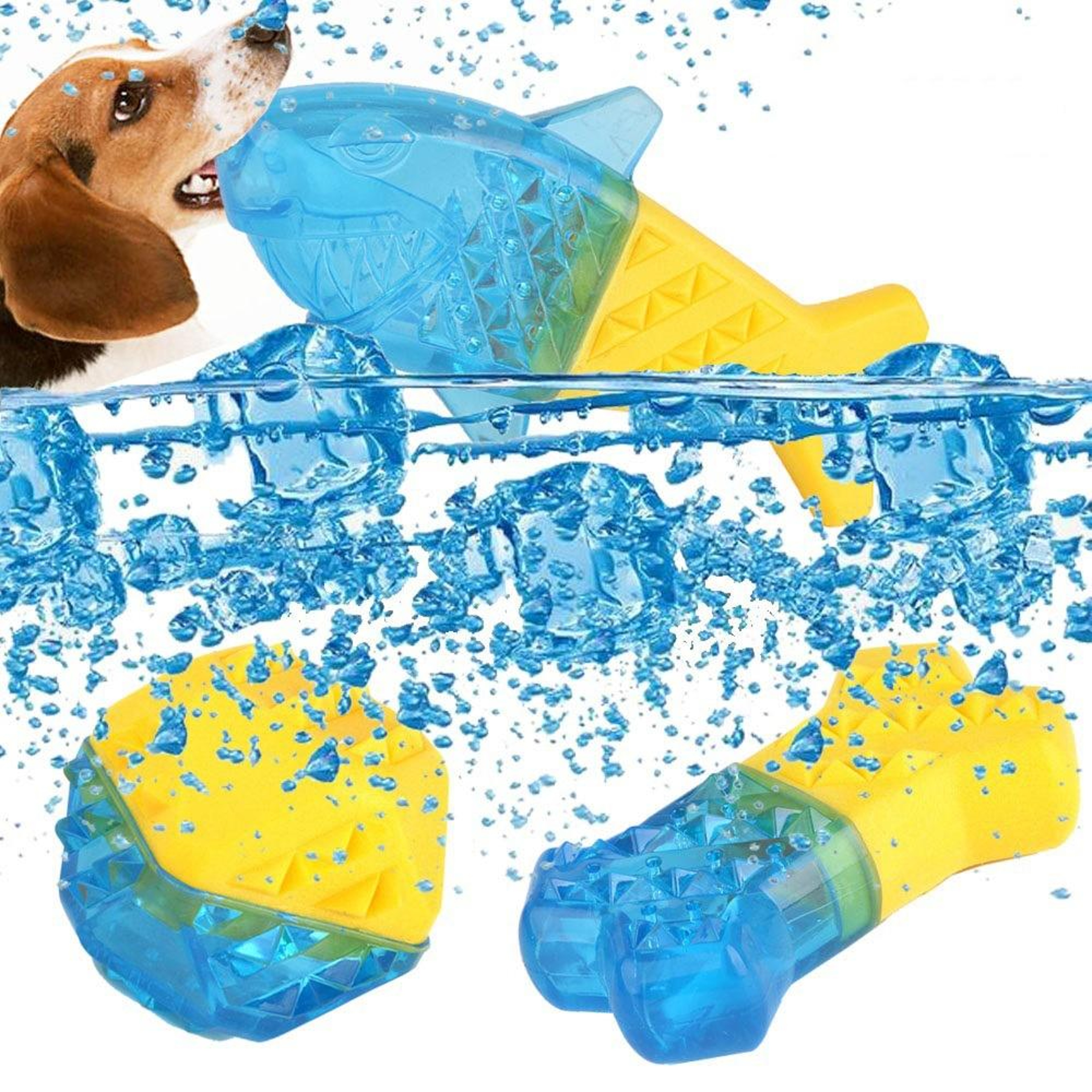 Dog Chew Toy Cooling TPR Dog Toy for Teeth Cleaning and Interactive Play – view 4
