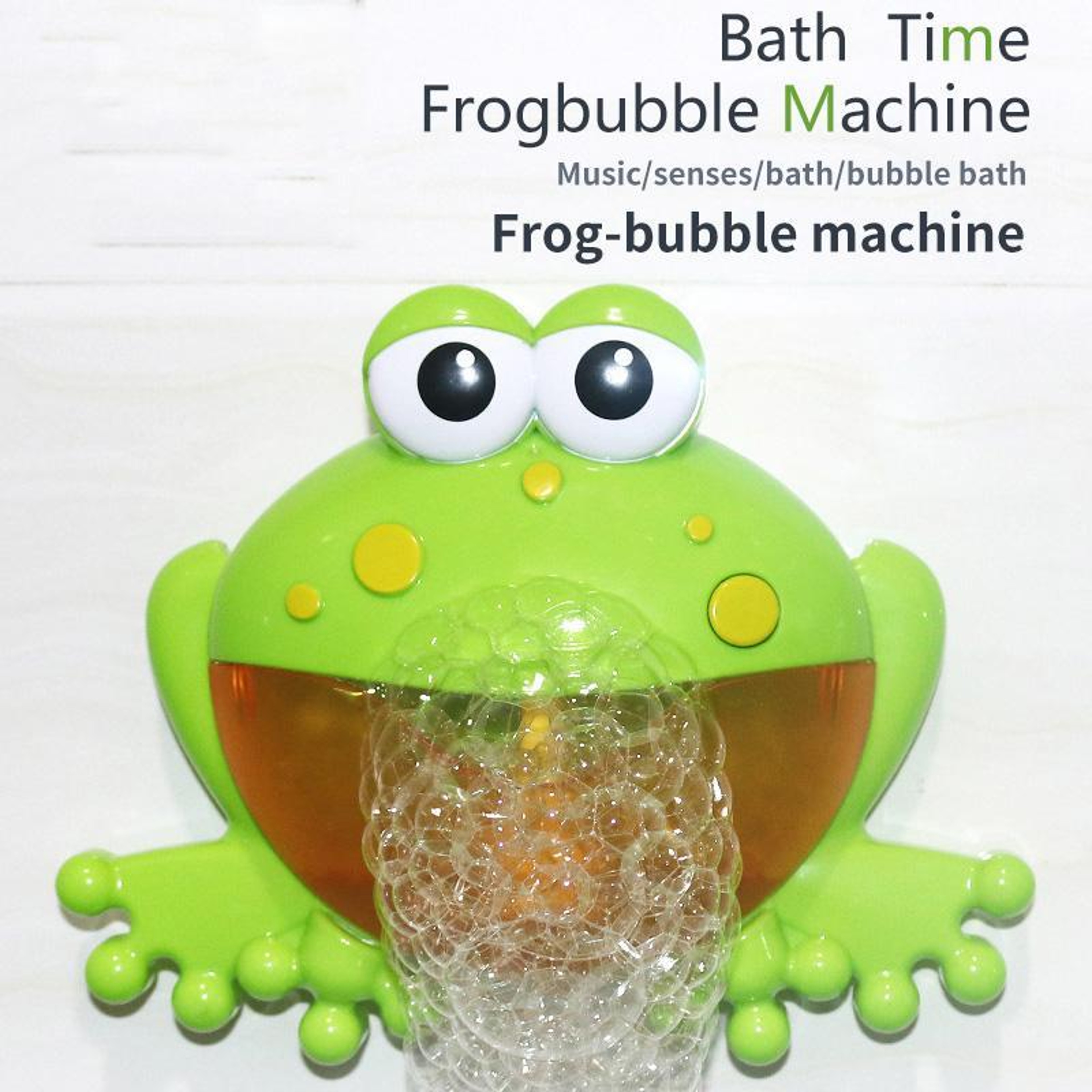 Musical Frog Bubble Bath Toy Automatic Bath Bubble Machine For Kids 3