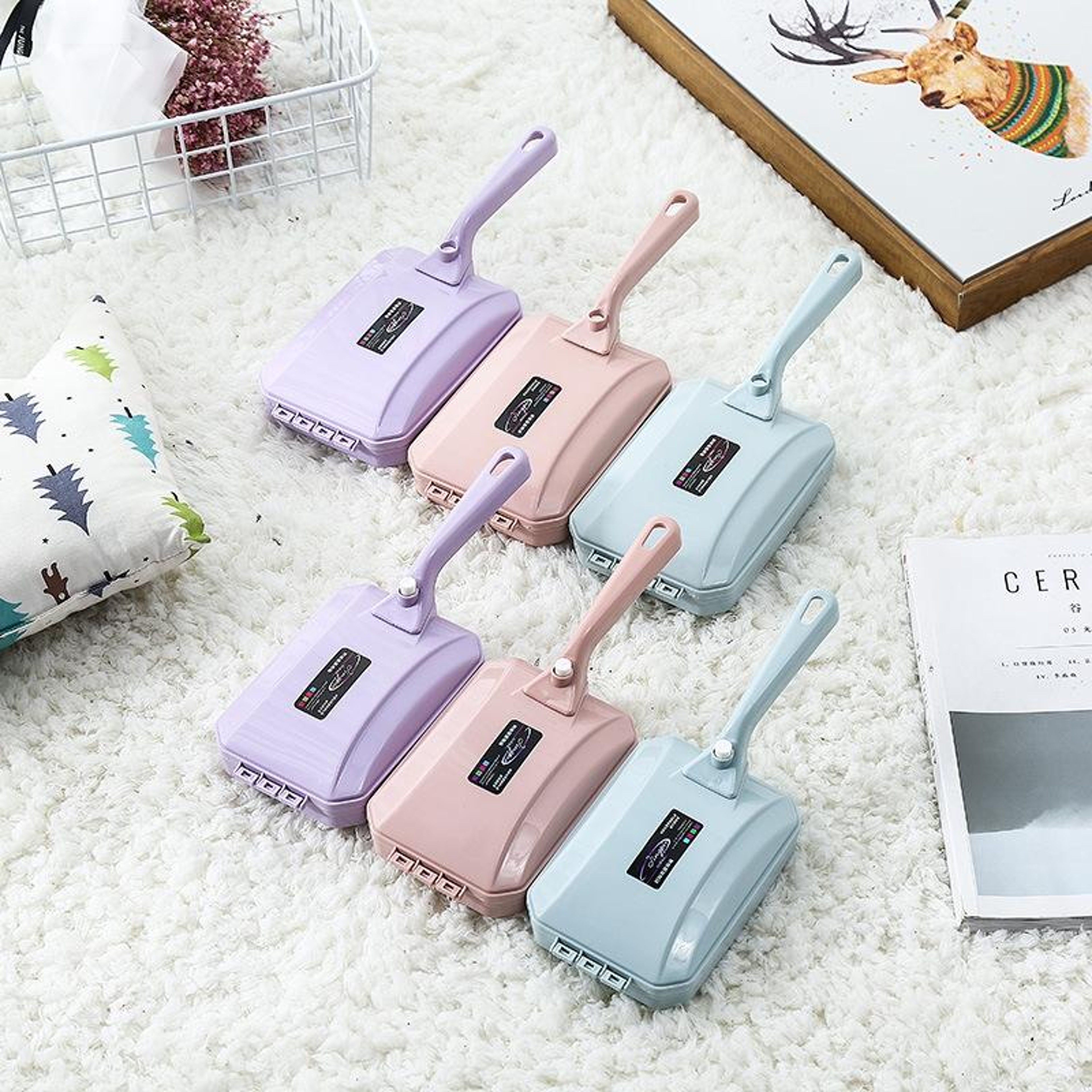 Pet Hair Remover Carpet Sweeper Handheld Lint Roller Brush for Sofa Bed Carpet Furniture – view 9