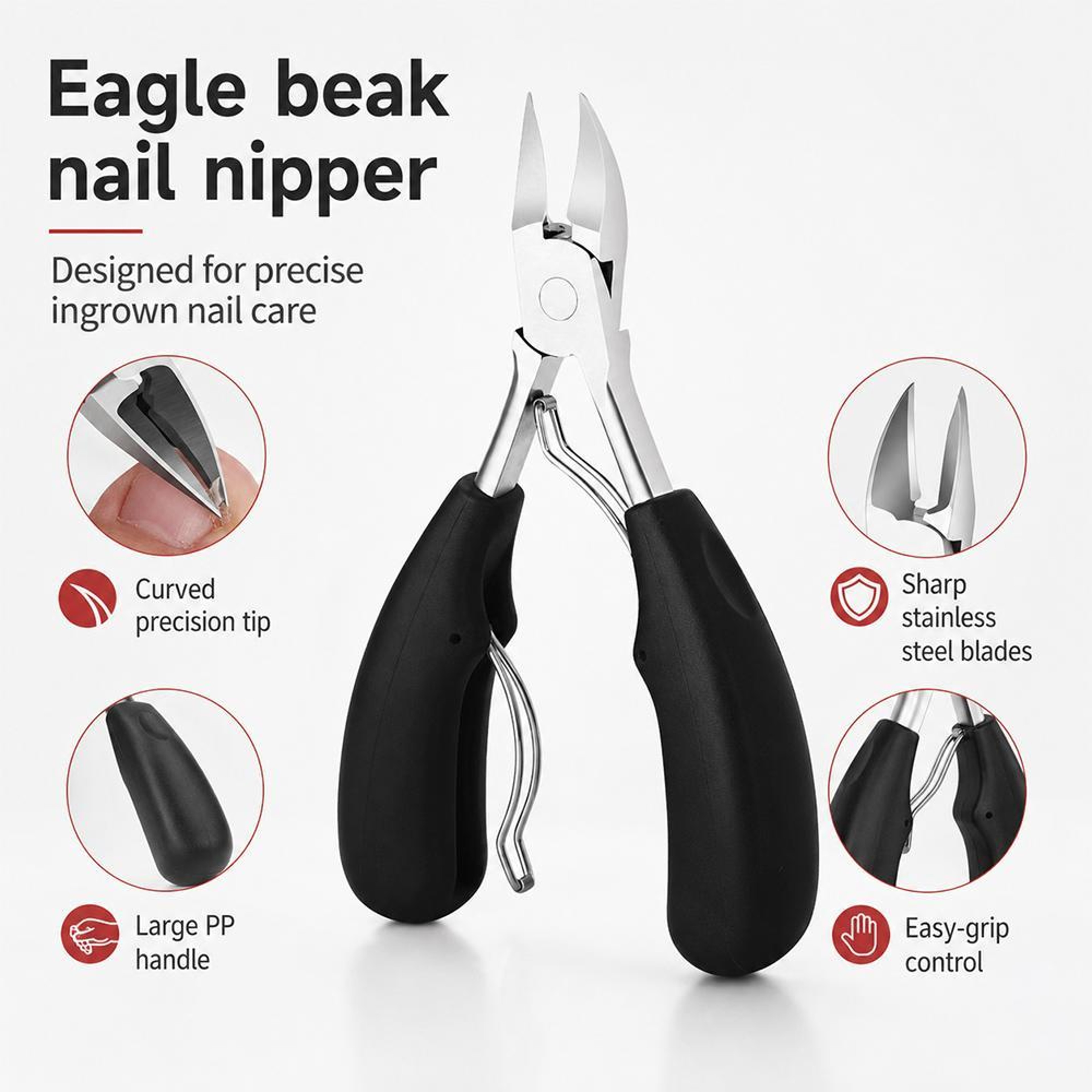 Professional Ingrown Toenail Clipper Stainless Steel Paronychia Nail Nipper For Thick And Curved Na 4