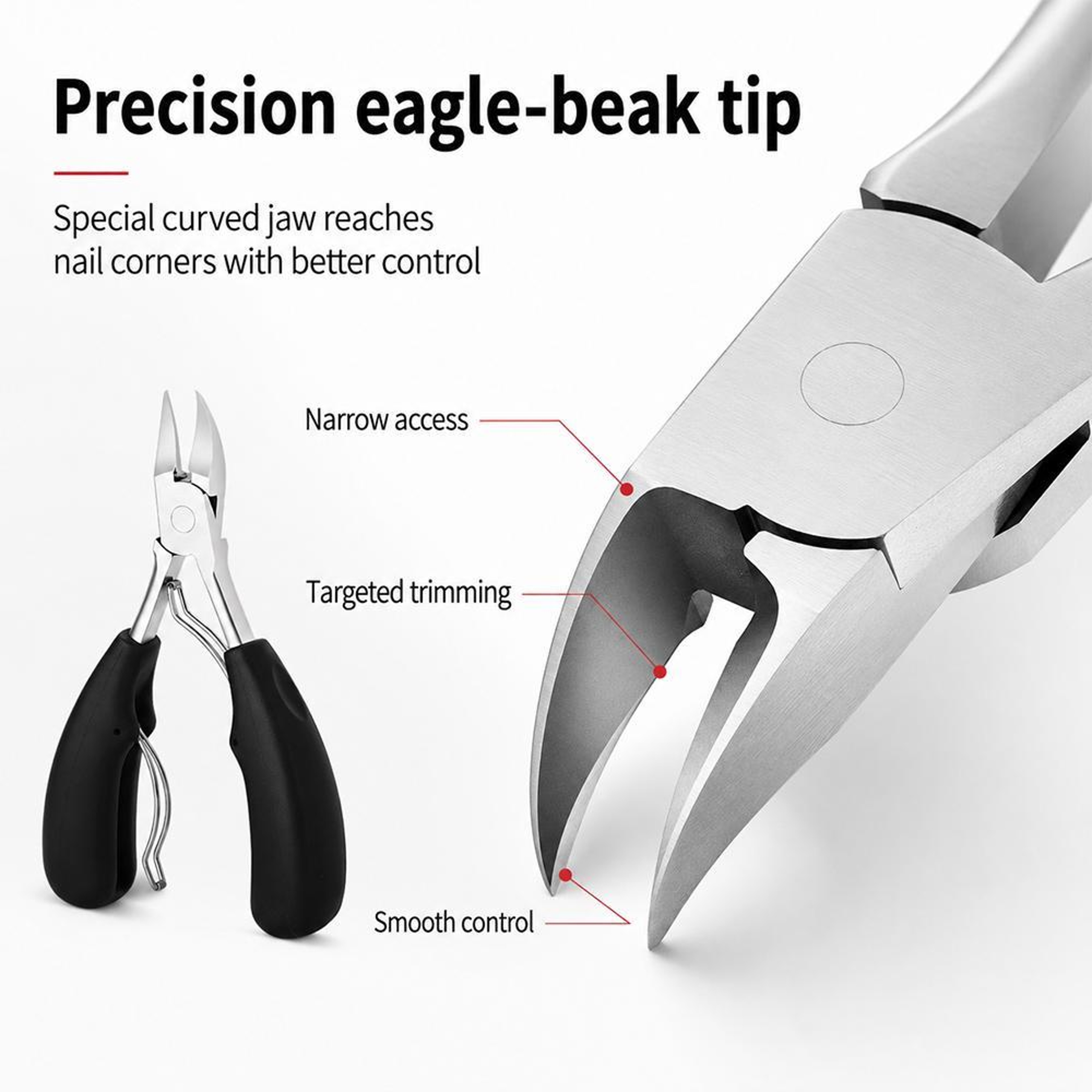 Professional Ingrown Toenail Clipper Stainless Steel Paronychia Nail Nipper For Thick And Curved Na 5